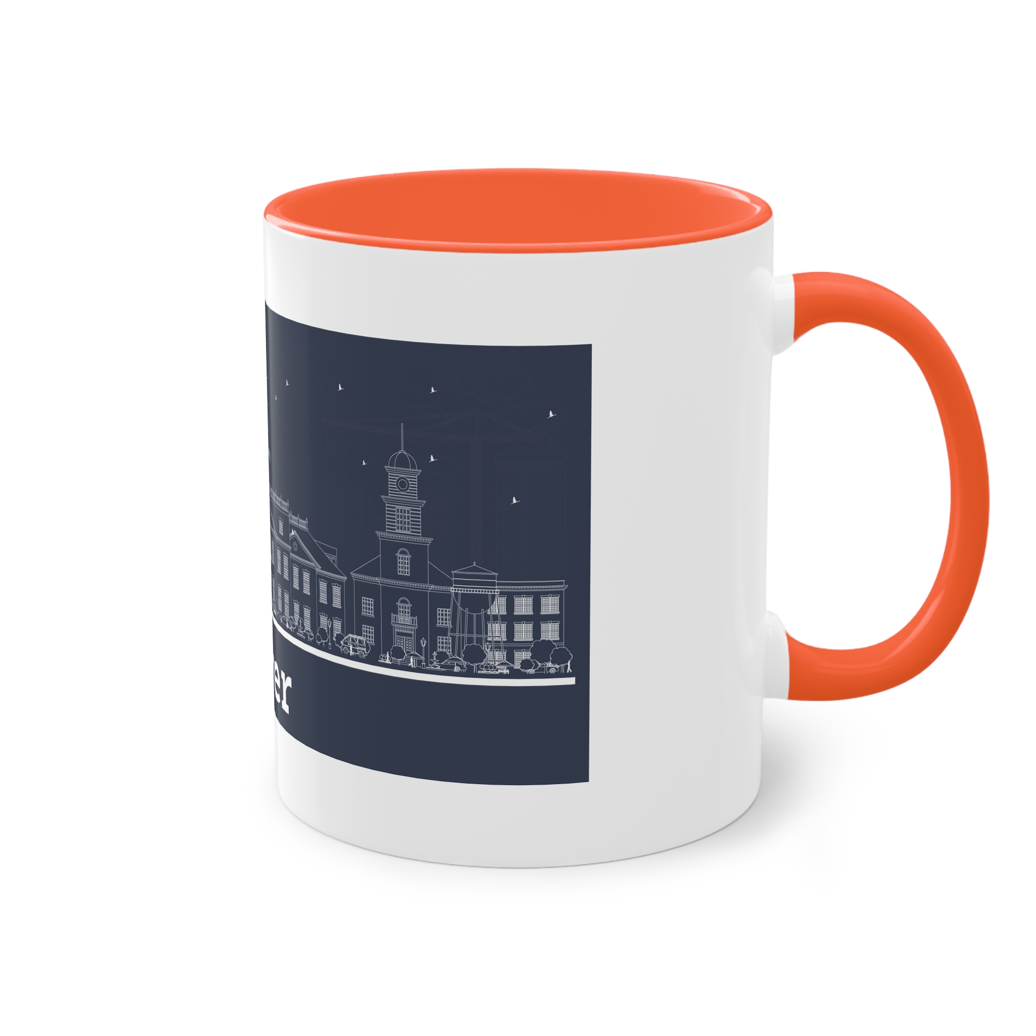 Dover Outline Inverse Two Tone Coffee Mug 11oz - Image 16