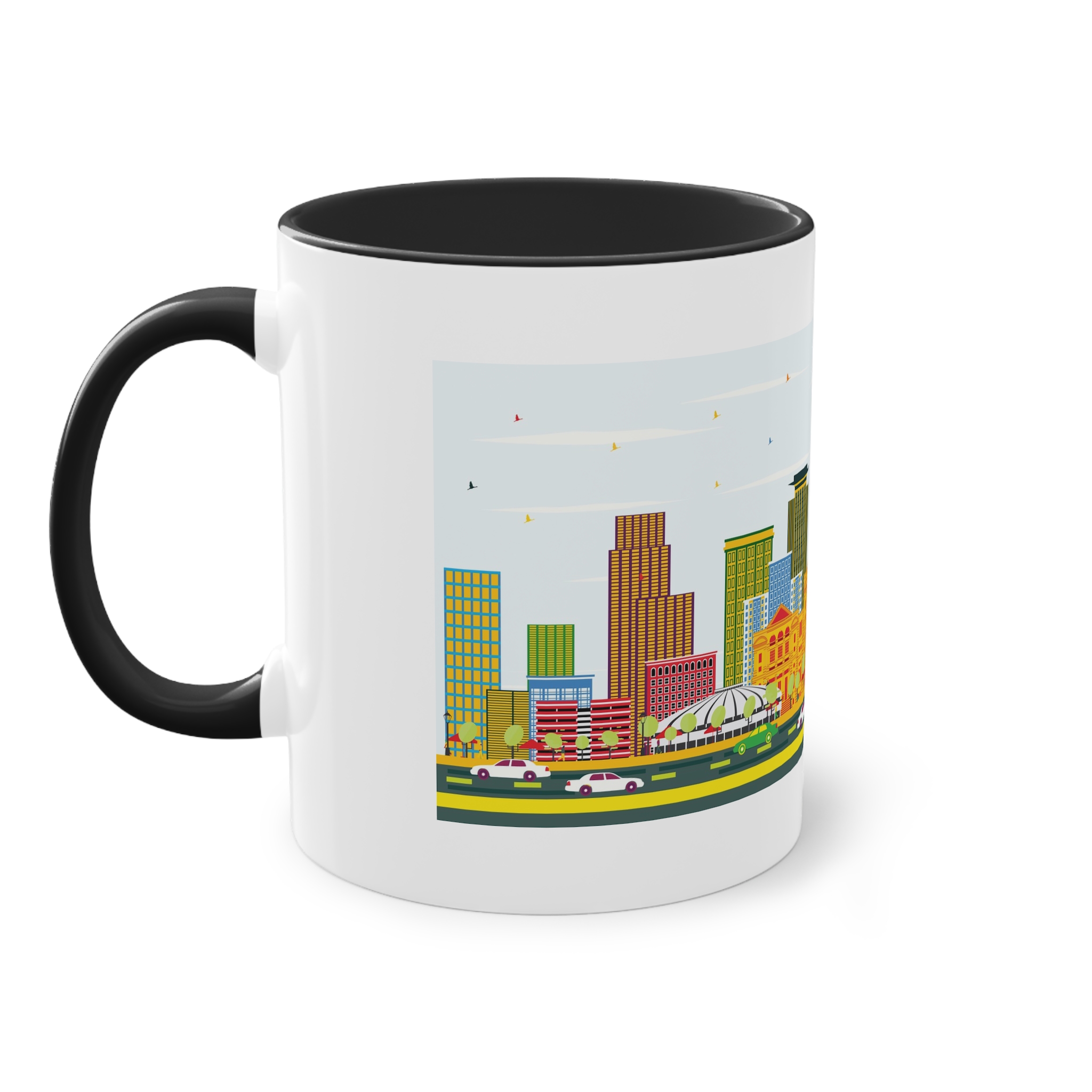 Fort Worth Color Two Tone Coffee Mug 11oz - Image 11