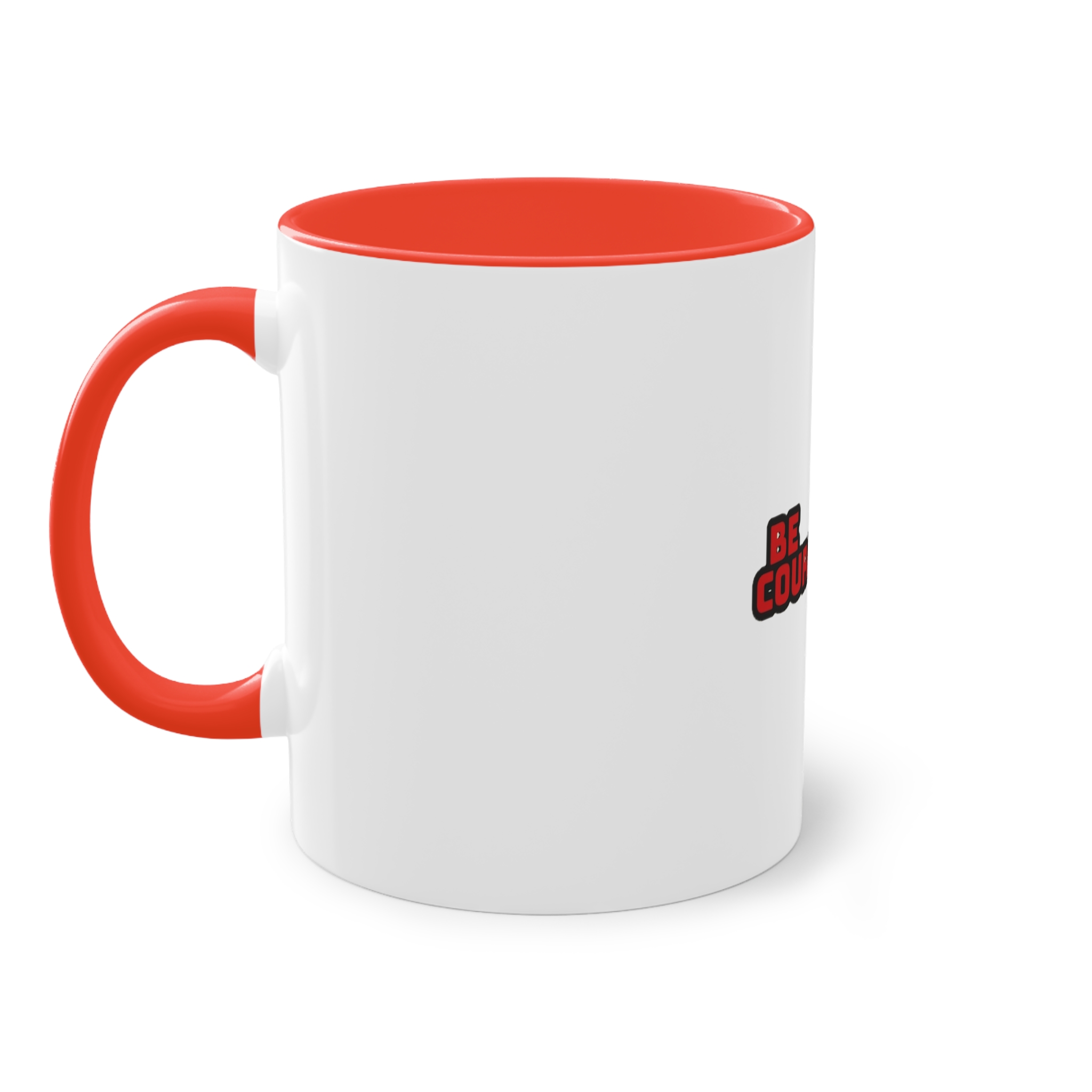 Be Courageous Two Tone Coffee Mug 11oz - Image 3
