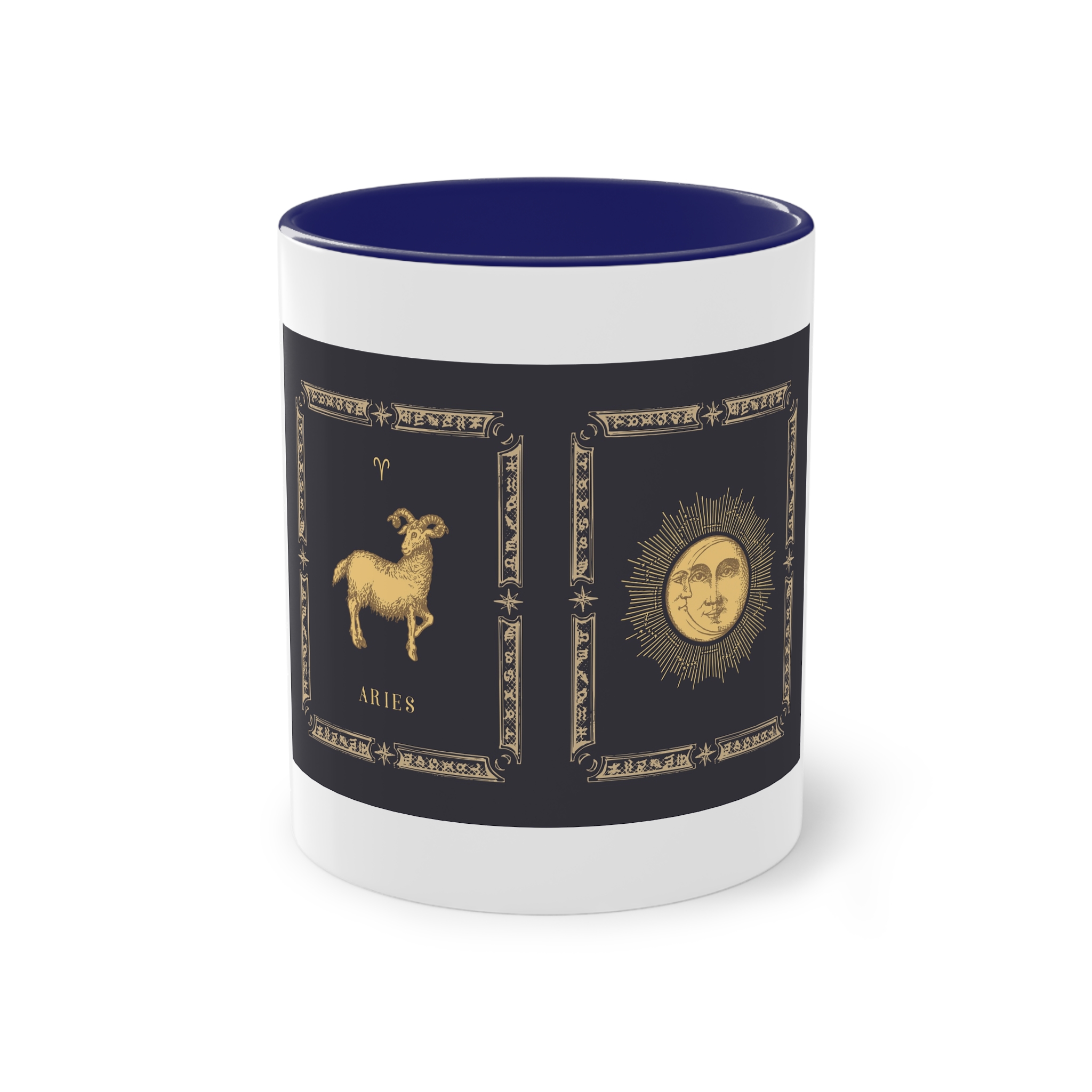 Aries Zodiac 3 Two Tone Coffee Mug 11oz - Image 41