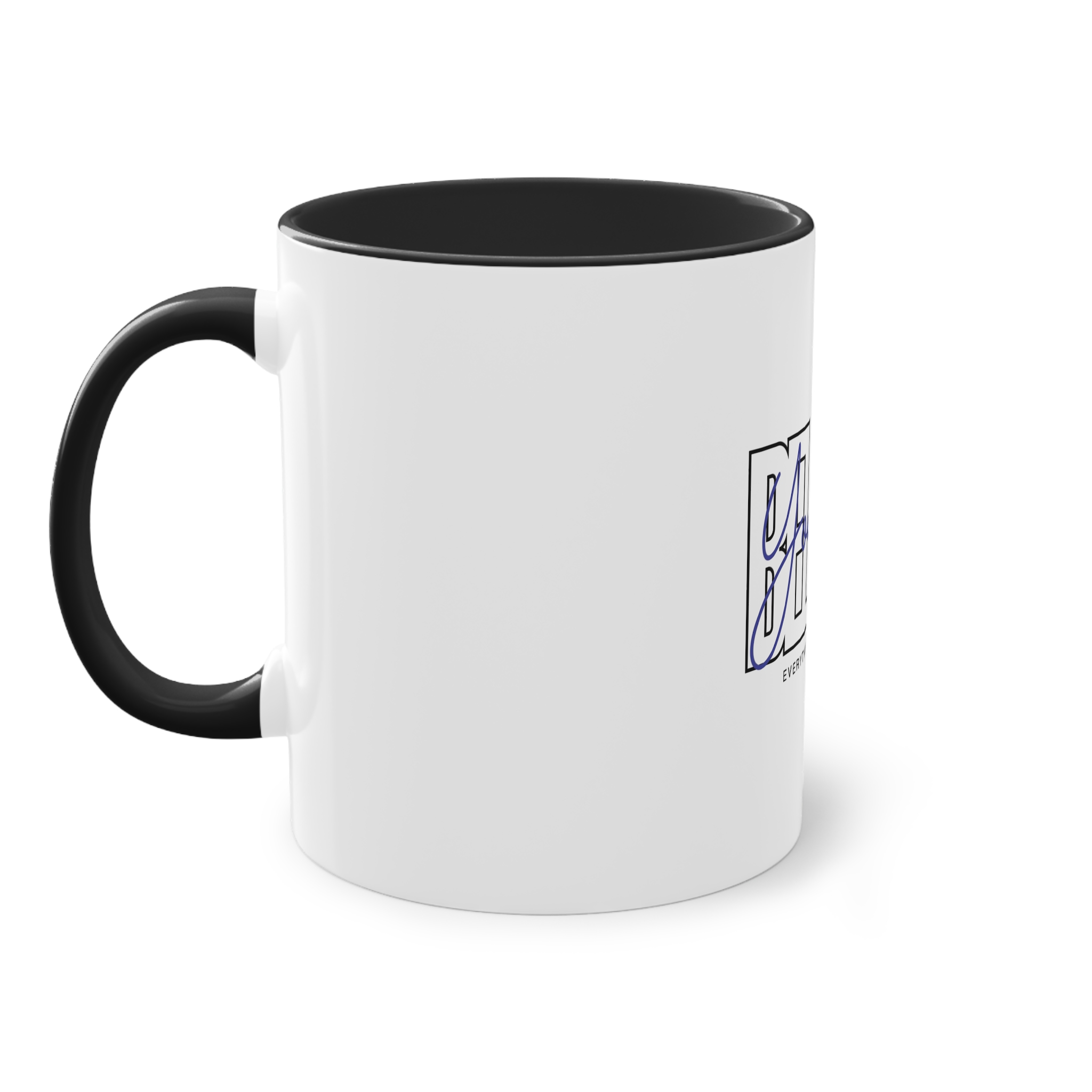 Believe Yourself Positive Affirmation Typography Two Tone Coffee Mug 11oz - Image 11