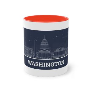 Washington New Outline Inverse Two Tone Coffee Mug 11oz