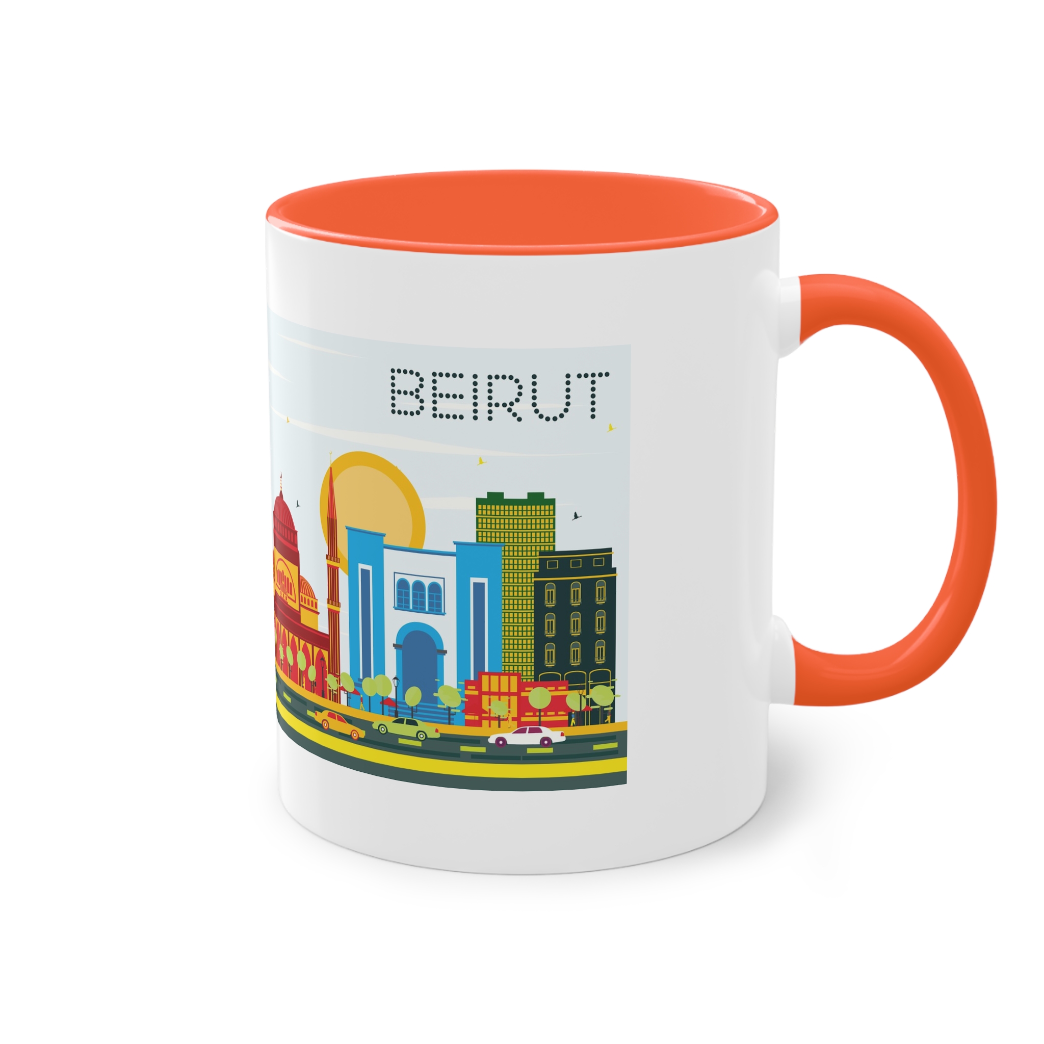 Beirut Color Two Tone Coffee Mug 11oz - Image 16