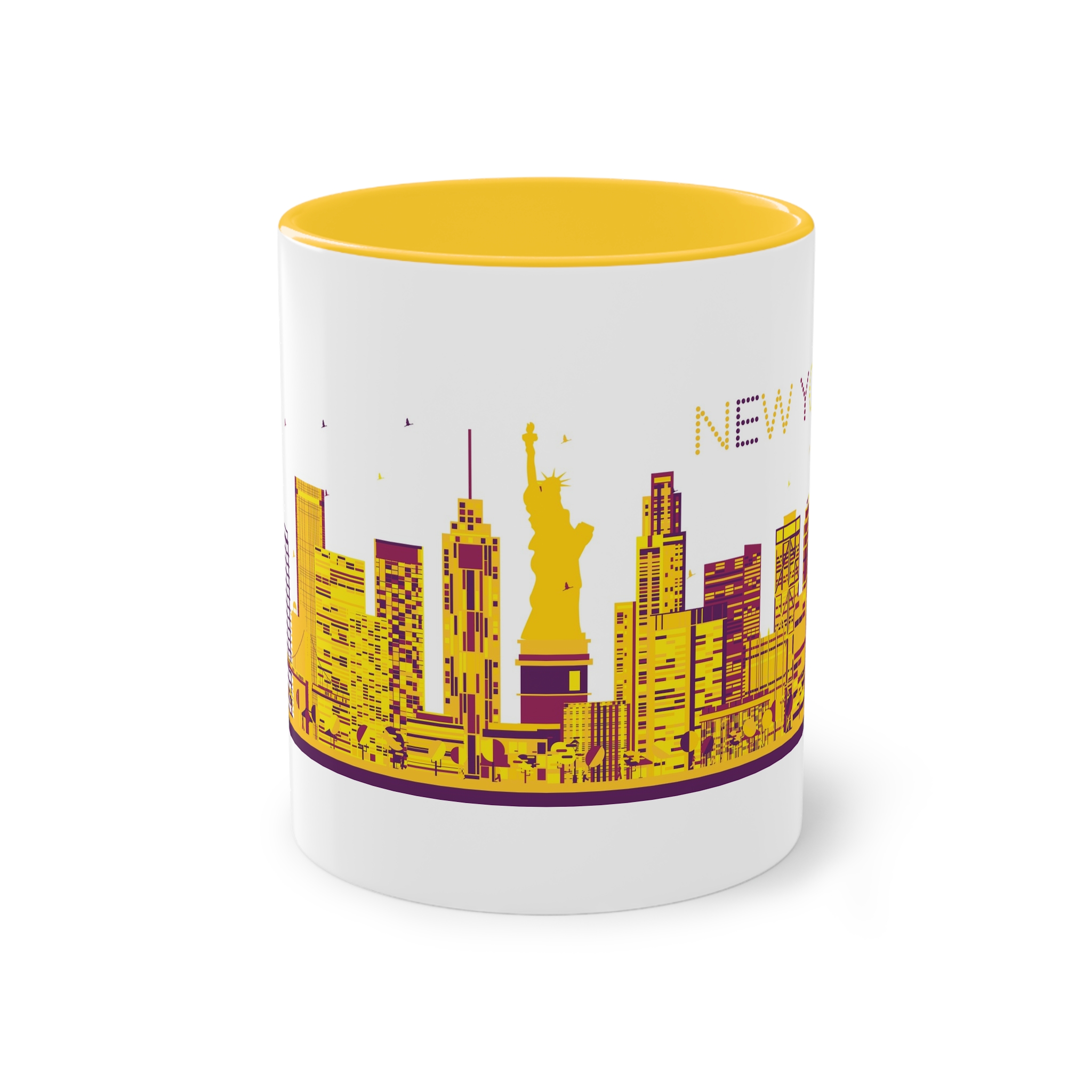 New York Color Ver 1 Two Tone Coffee Mug 11oz - Image 17