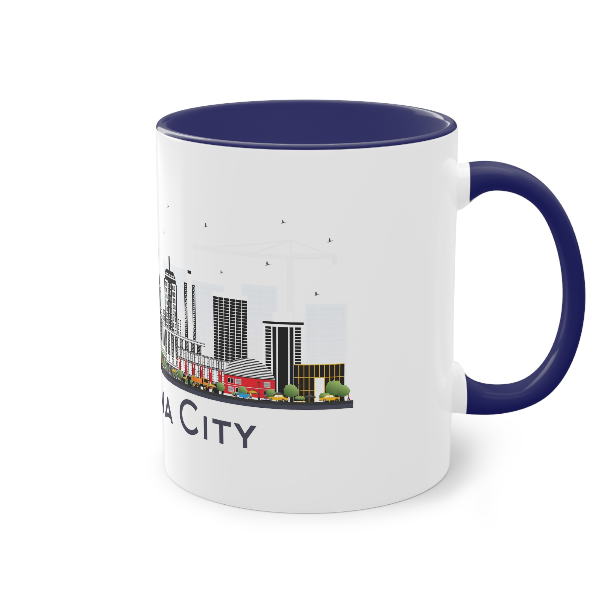 Oklahoma City Isolated Two Tone Coffee Mug 11oz - Image 44