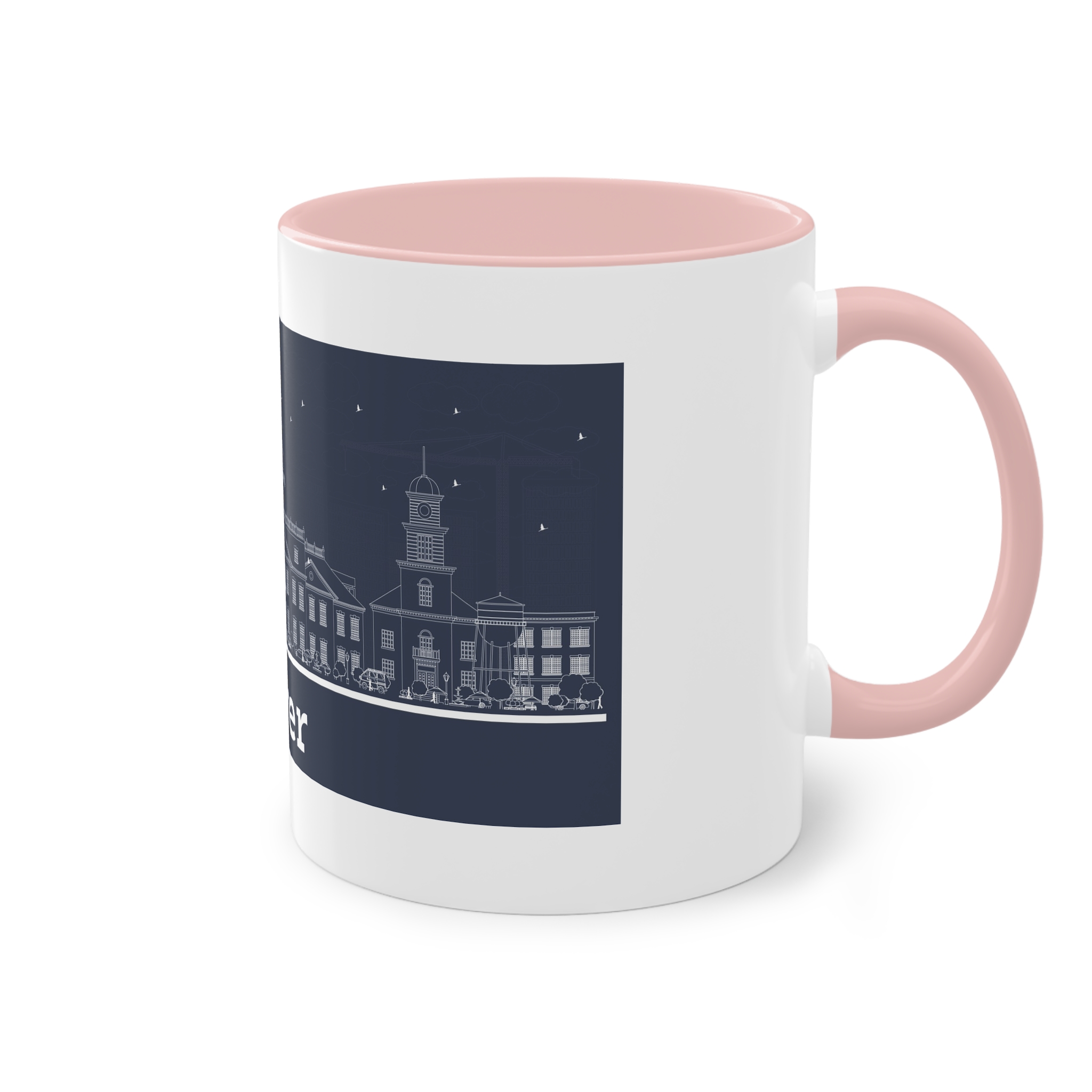 Dover Outline Inverse Two Tone Coffee Mug 11oz - Image 48