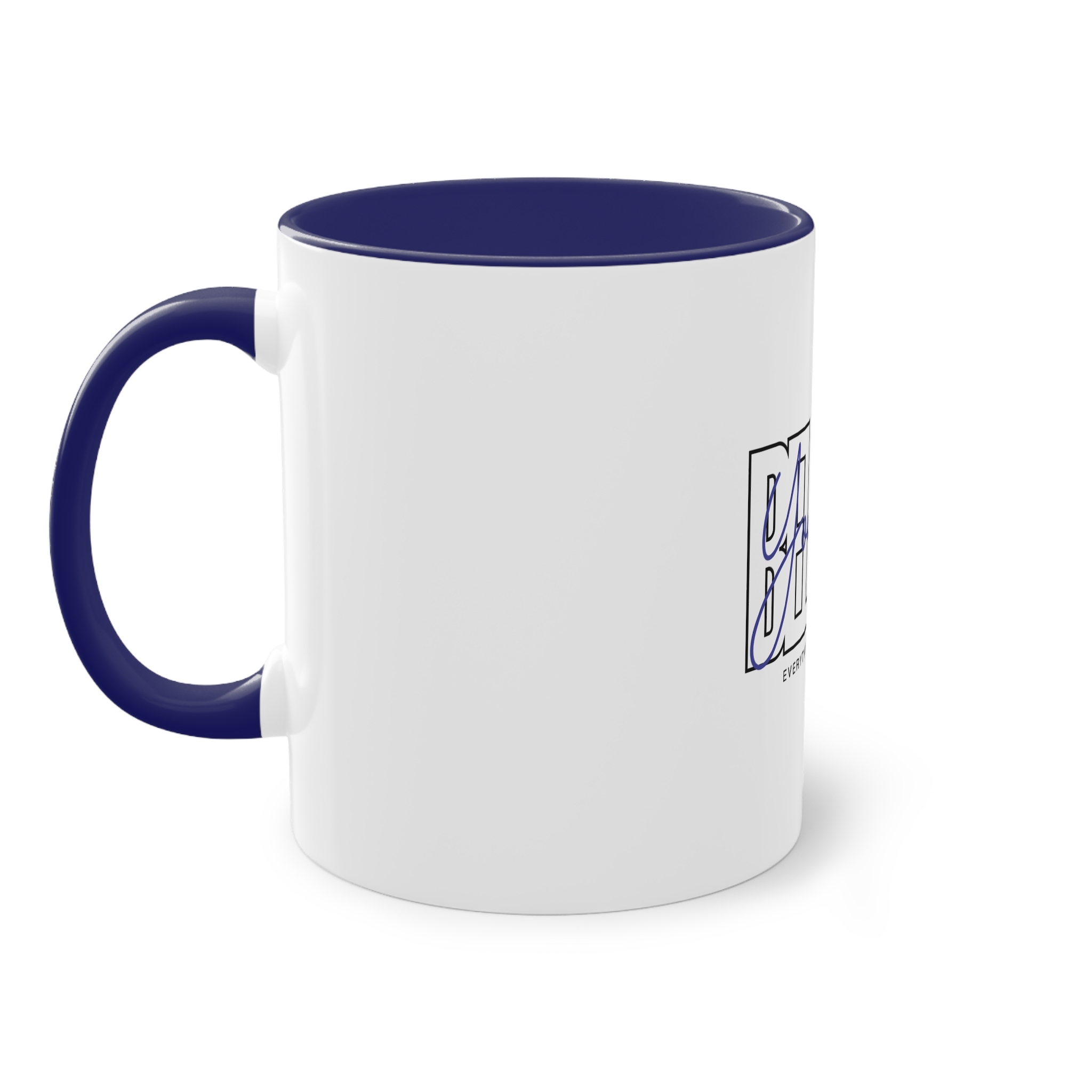 Believe Yourself Positive Affirmation Typography Two Tone Coffee Mug 11oz - Image 43