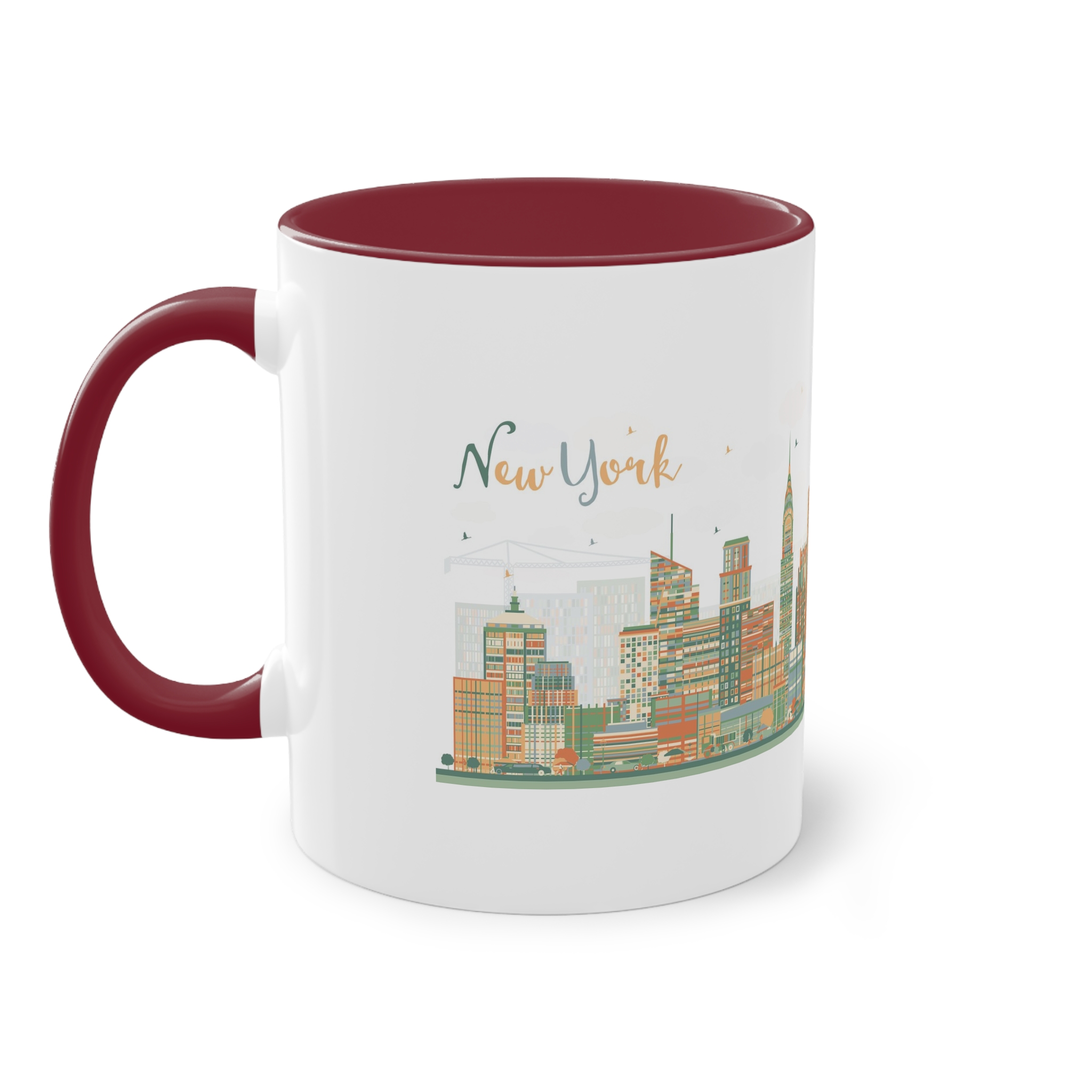 New York New Ver 1 Two Tone Coffee Mug 11oz - Image 7