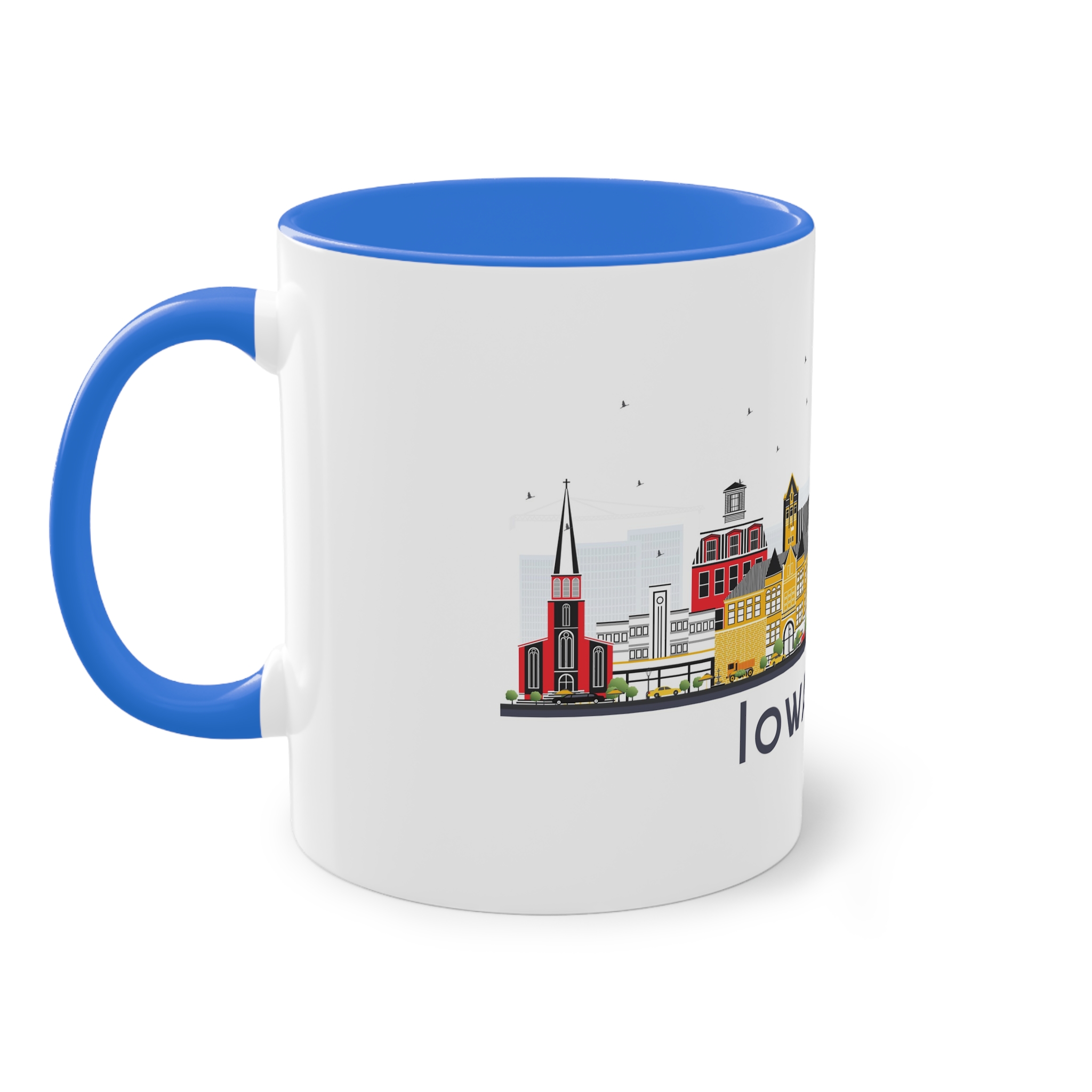 Iowa City Isolated Two Tone Coffee Mug 11oz - Image 39