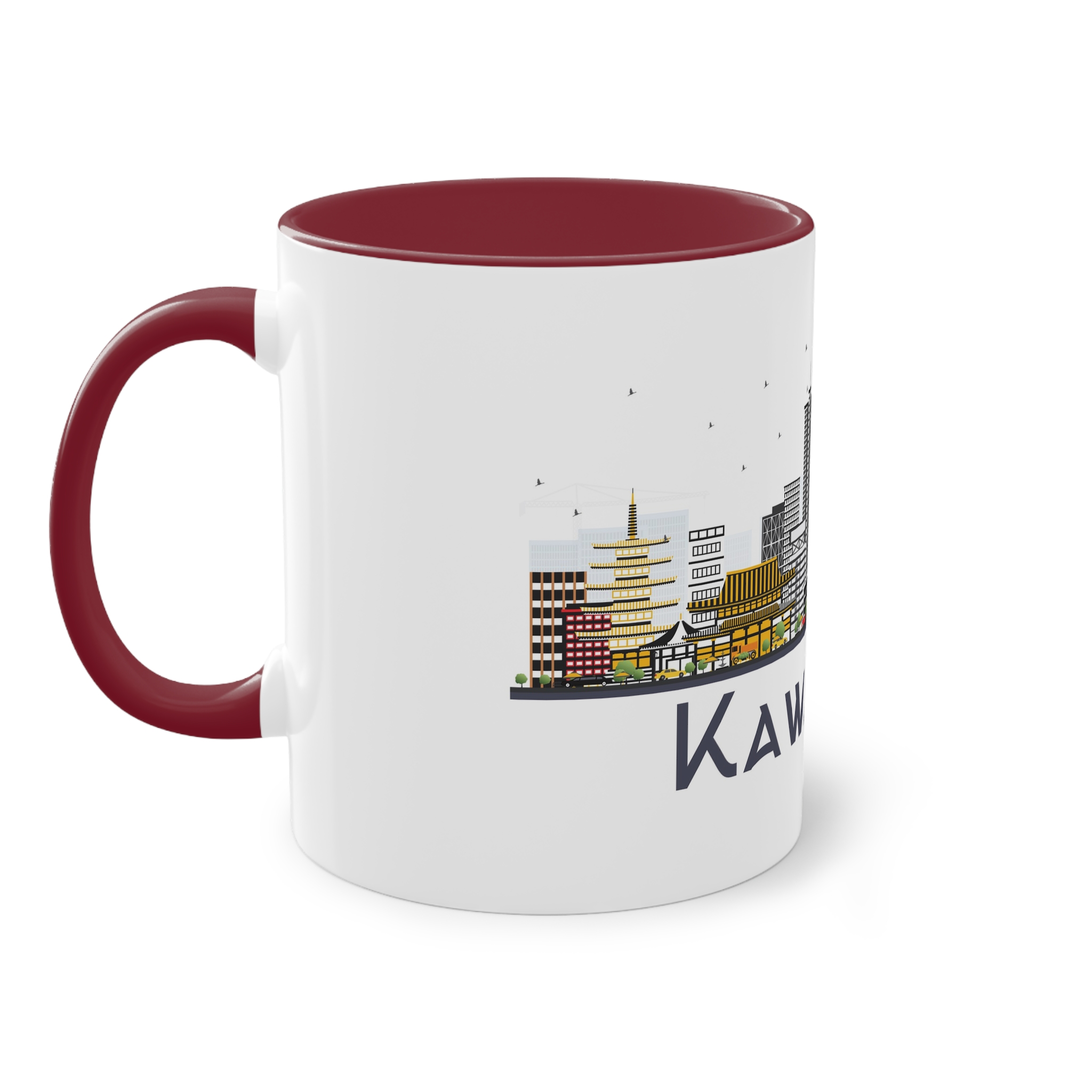 Kawasaki Isolated Two Tone Coffee Mug 11oz - Image 7