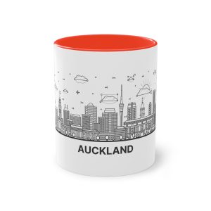 Auckland Outline Bold Two Tone Coffee Mug 11oz