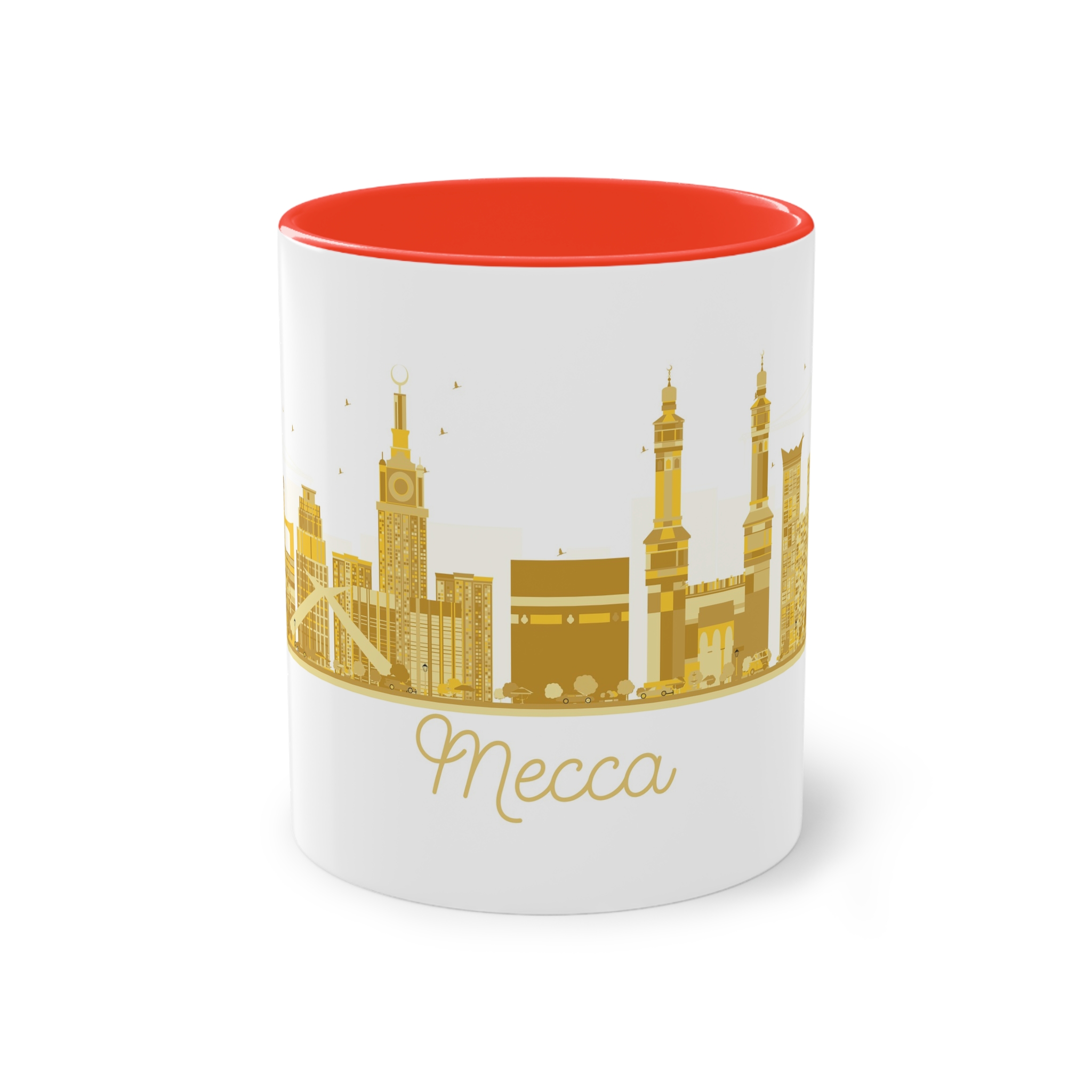 Mecca Golden Silhouette 1 Two Tone Coffee Mug 11oz