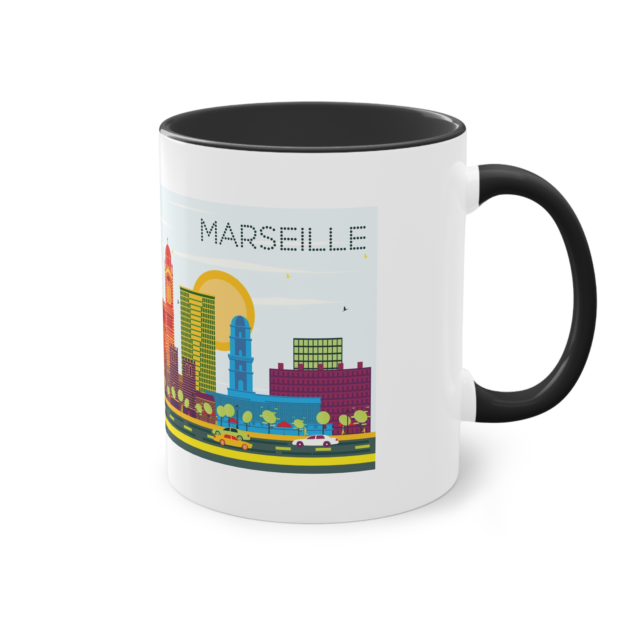 Marseille Color Two Tone Coffee Mug 11oz - Image 12