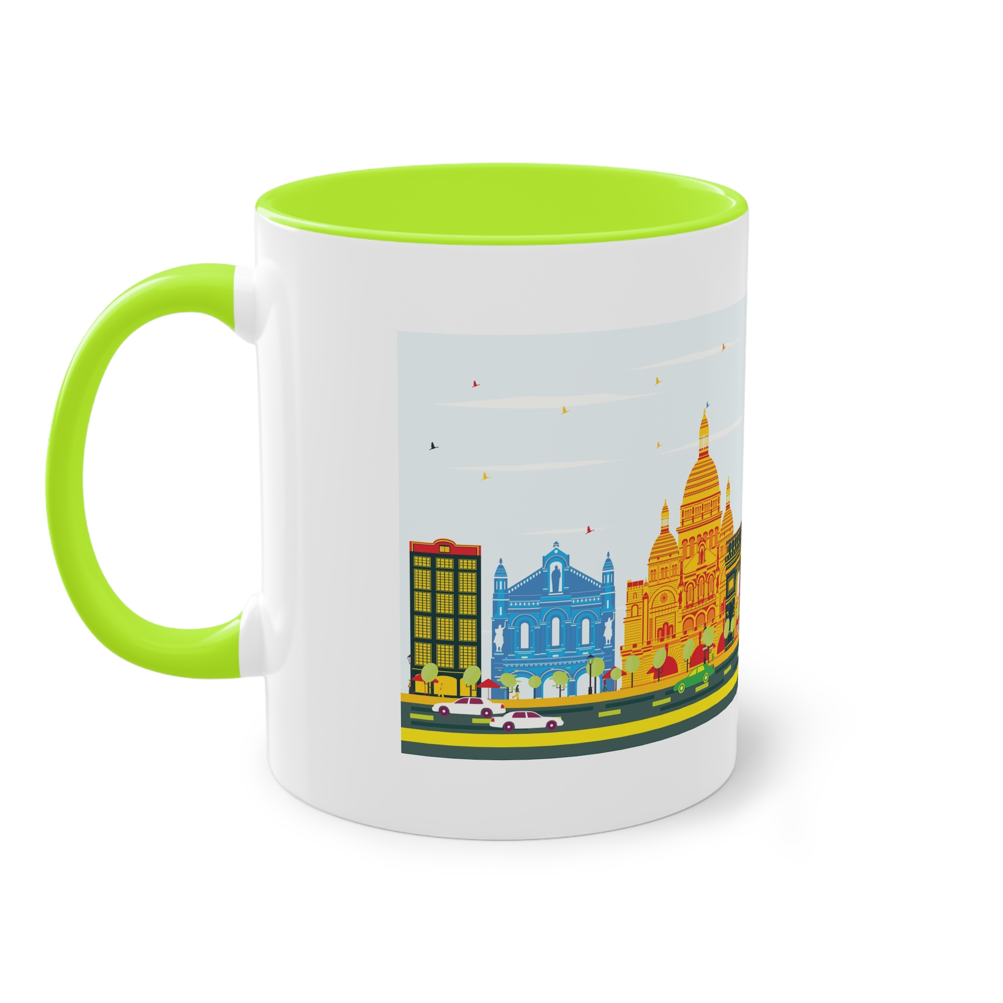 Paris Color Two Tone Coffee Mug 11oz - Image 27