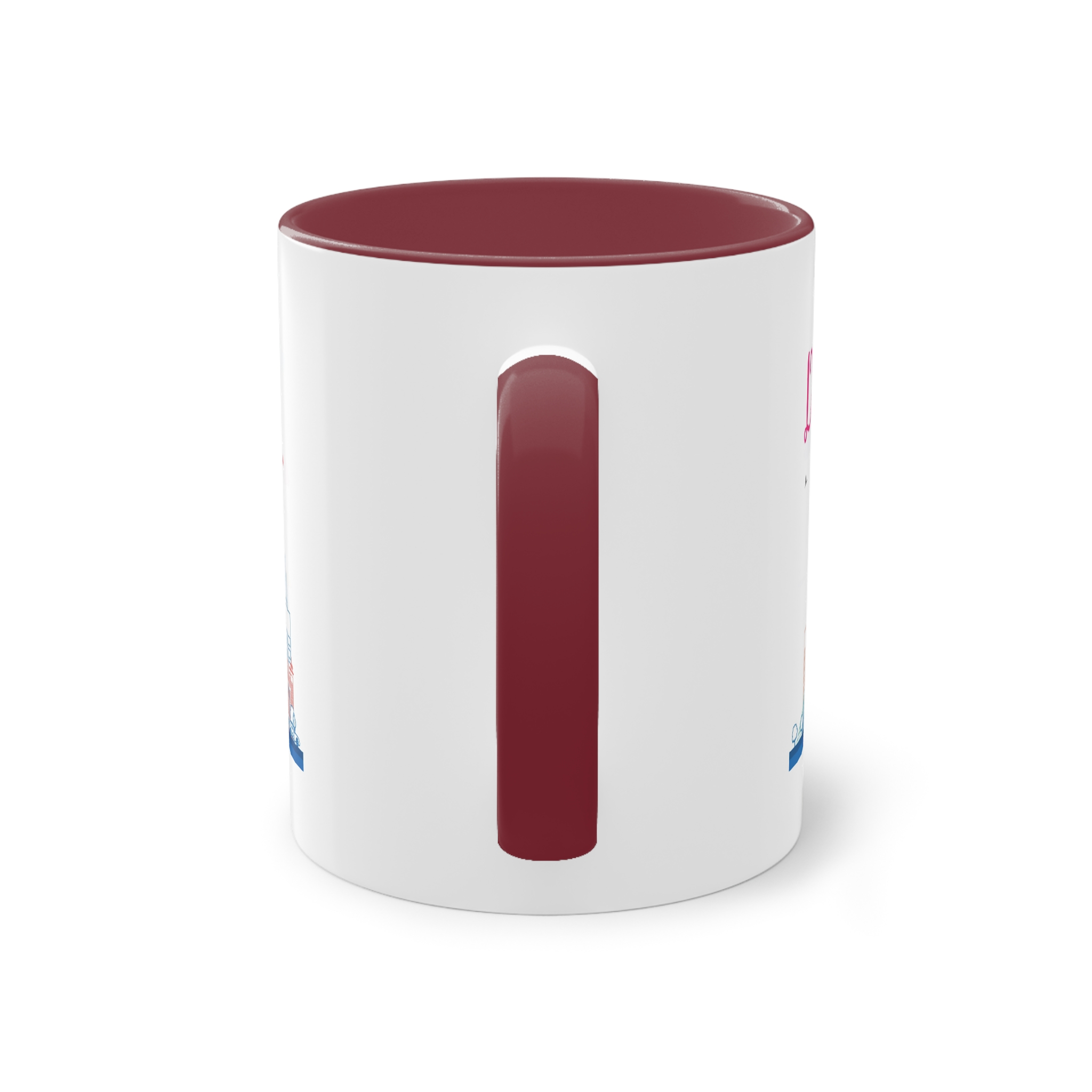 Dubai Outline Color Two Tone Coffee Mug 11oz - Image 6