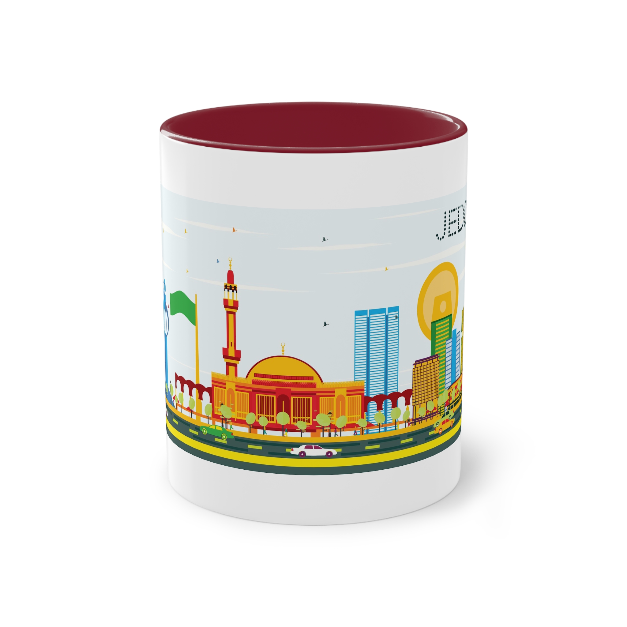 Jeddah Color Two Tone Coffee Mug 11oz - Image 5