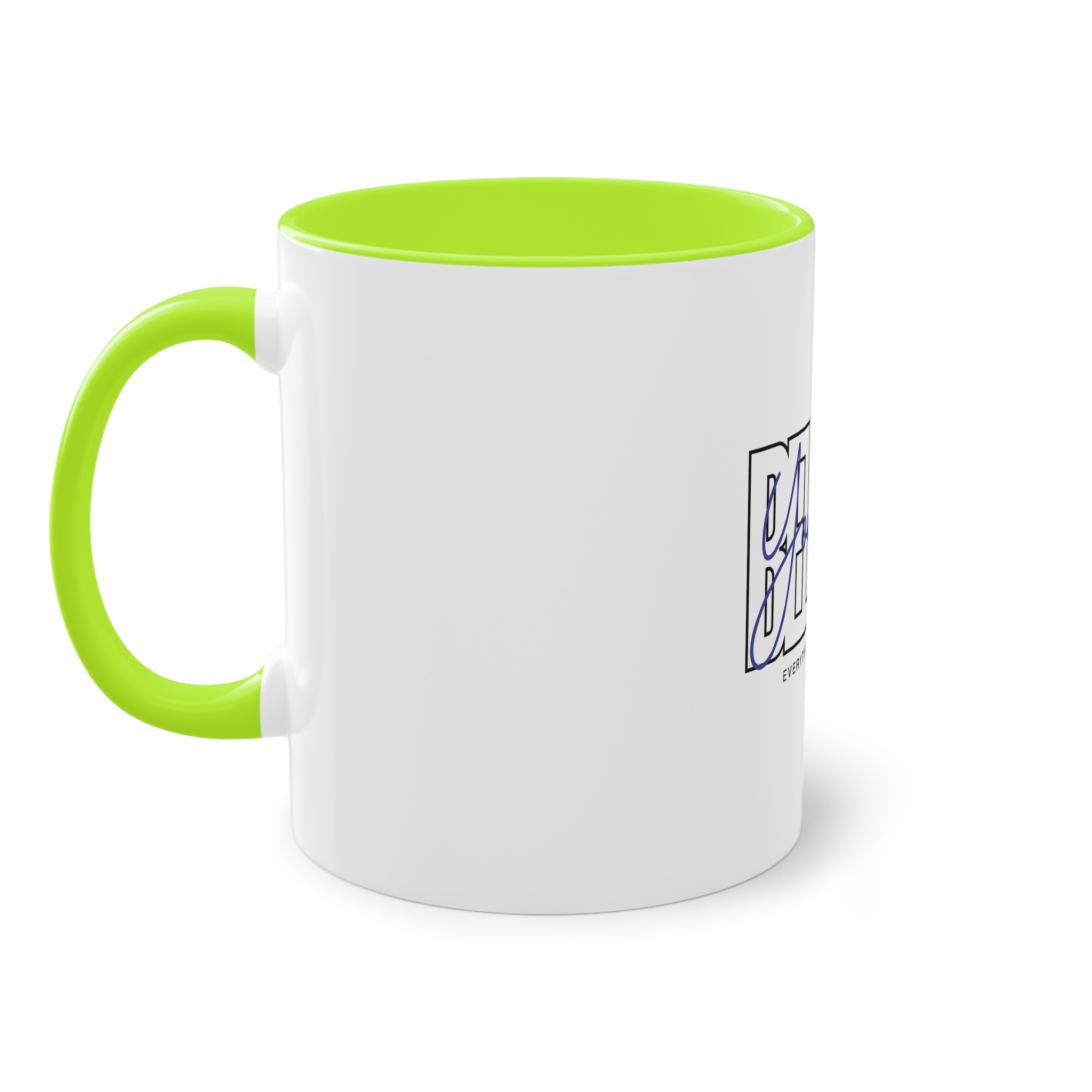 Believe Yourself Positive Affirmation Typography Two Tone Coffee Mug 11oz - Image 27