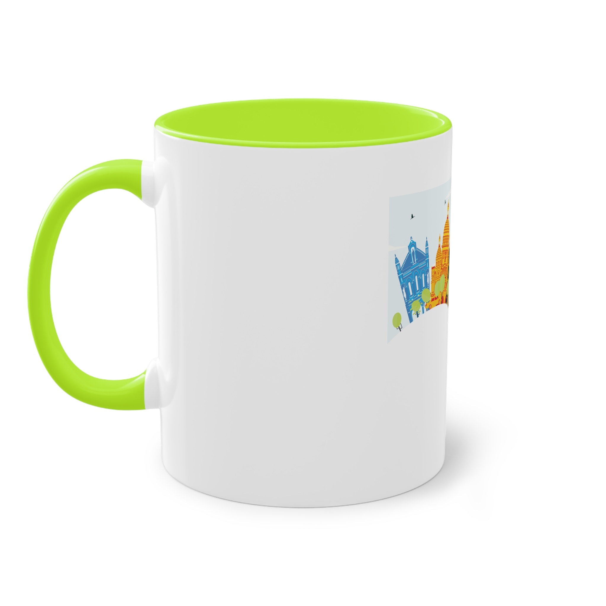 Paris Color Corner Cloud Two Tone Coffee Mug 11oz - Image 27