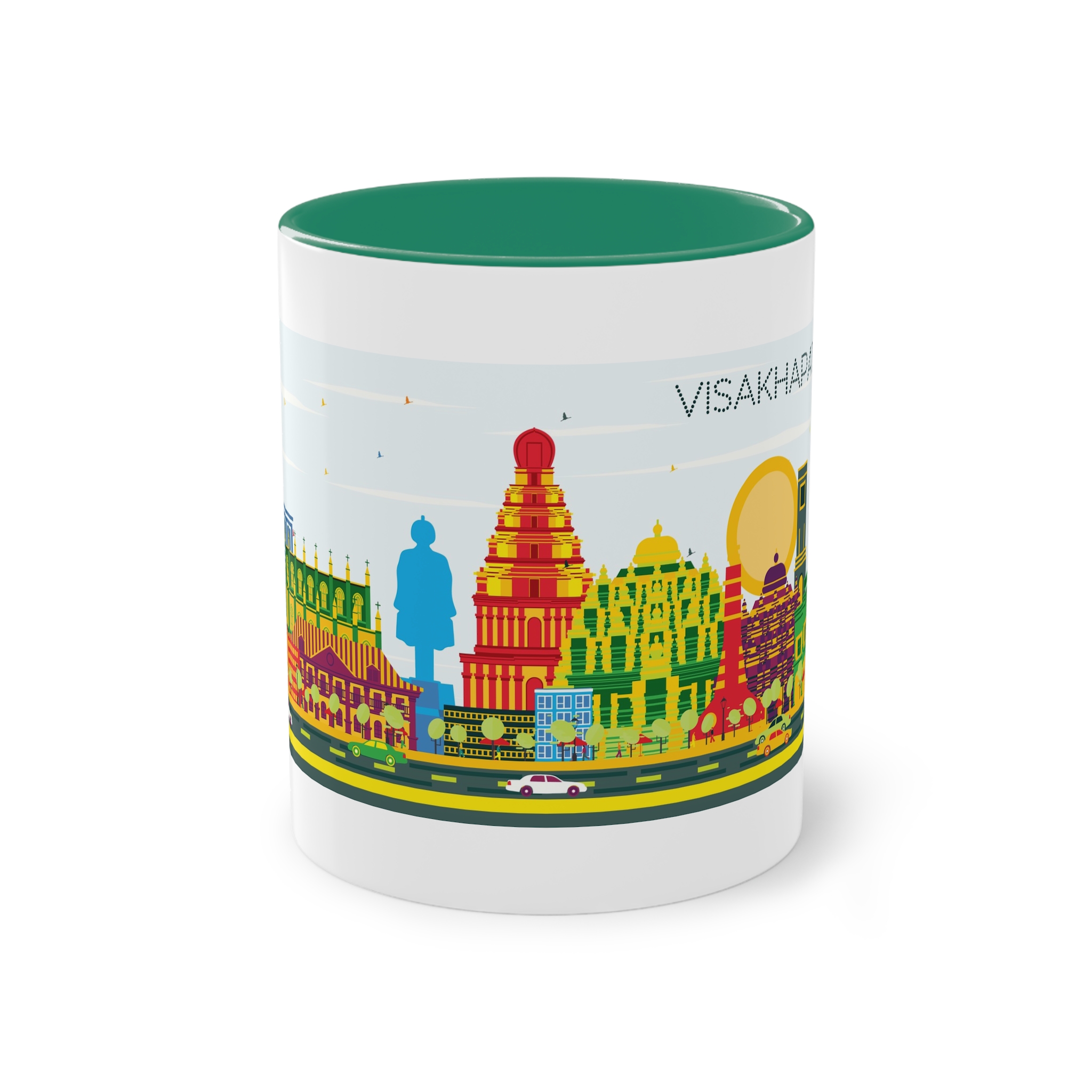 Visakhapatnam Color Two Tone Coffee Mug 11oz - Image 29
