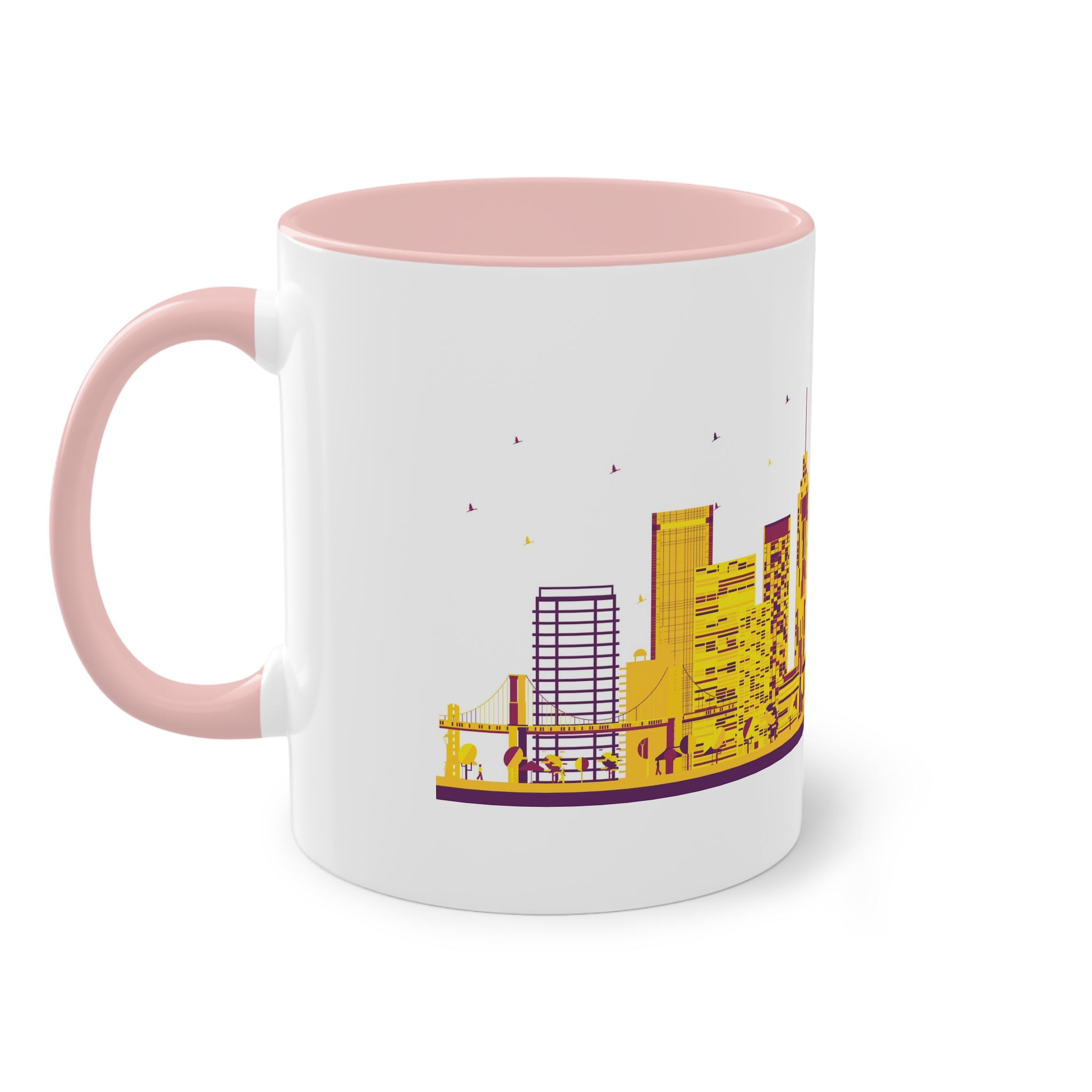 New York Color Ver 1 Two Tone Coffee Mug 11oz - Image 47