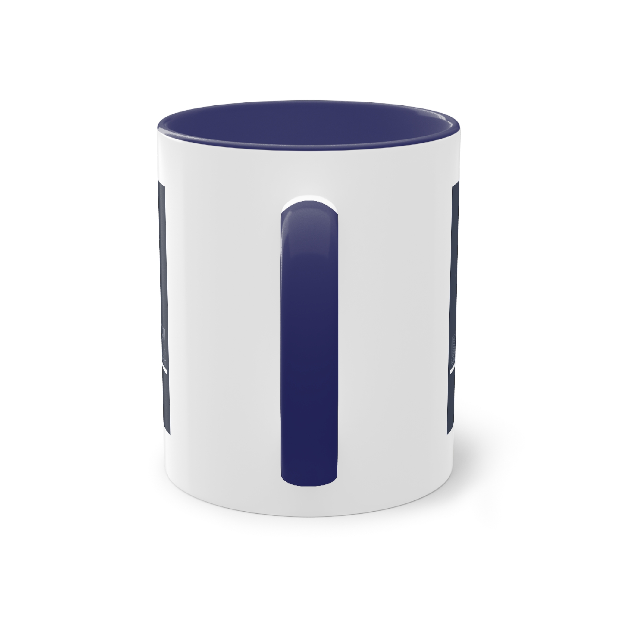 Montreal Outline Inverse Two Tone Coffee Mug 11oz - Image 42