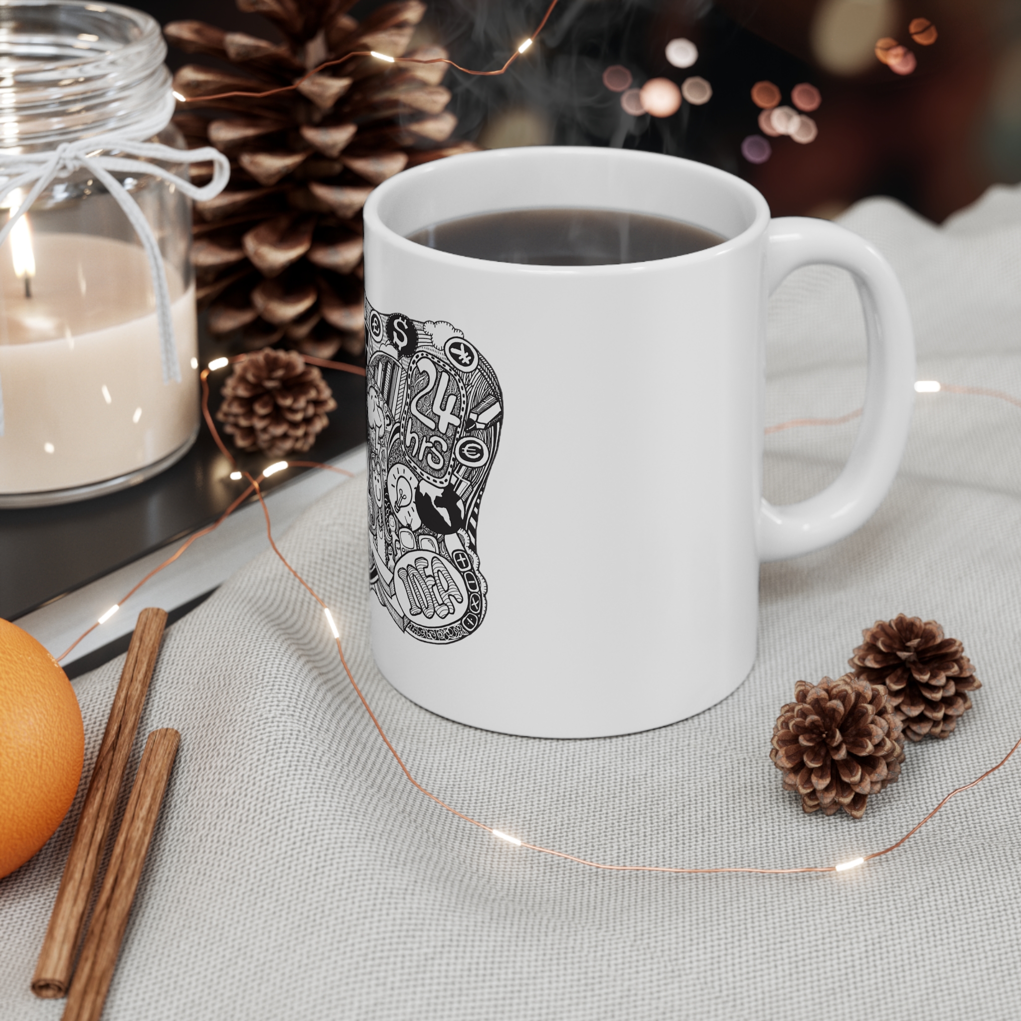 Money Success 11oz White Mug - Image 4