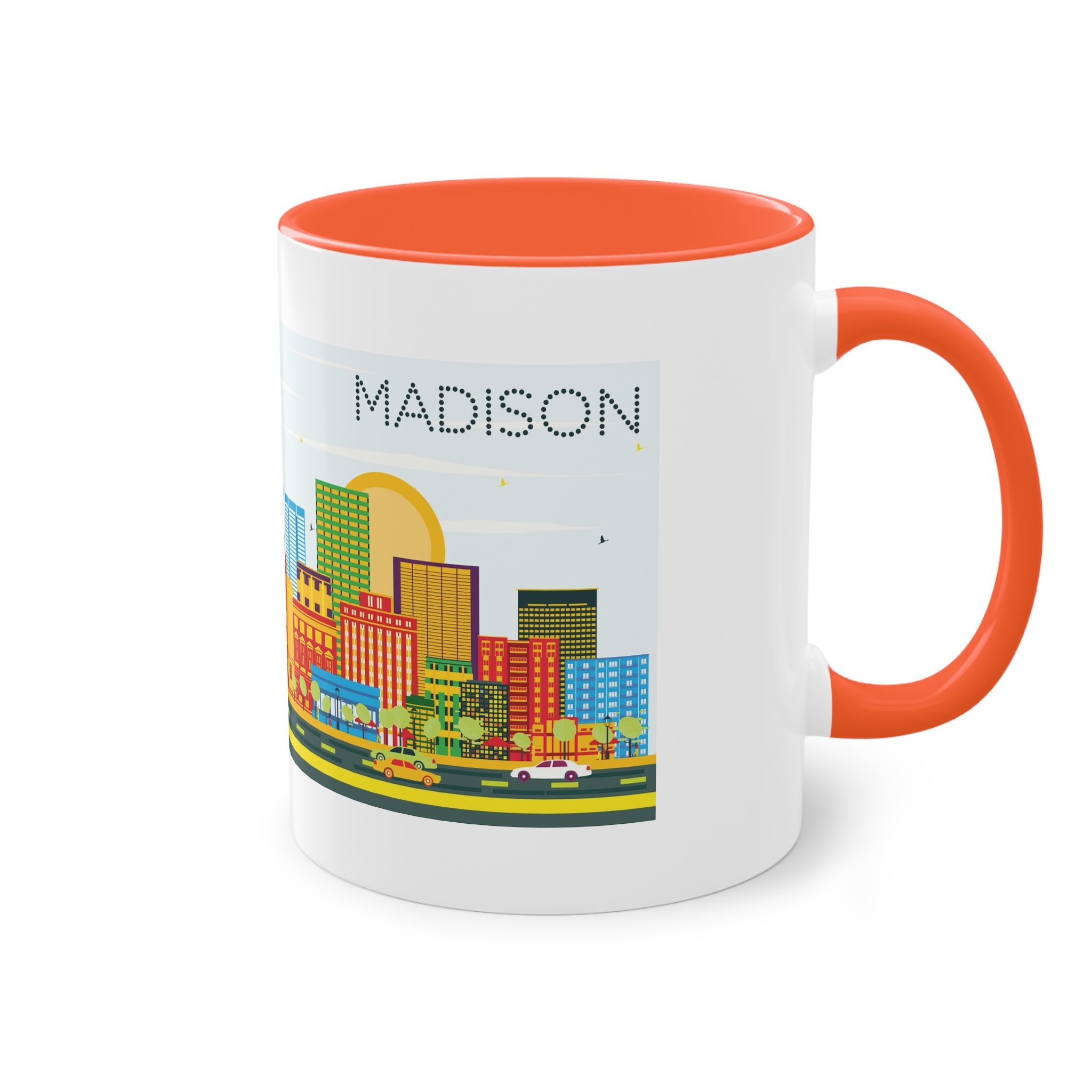 Madison Color Two Tone Coffee Mug 11oz - Image 16