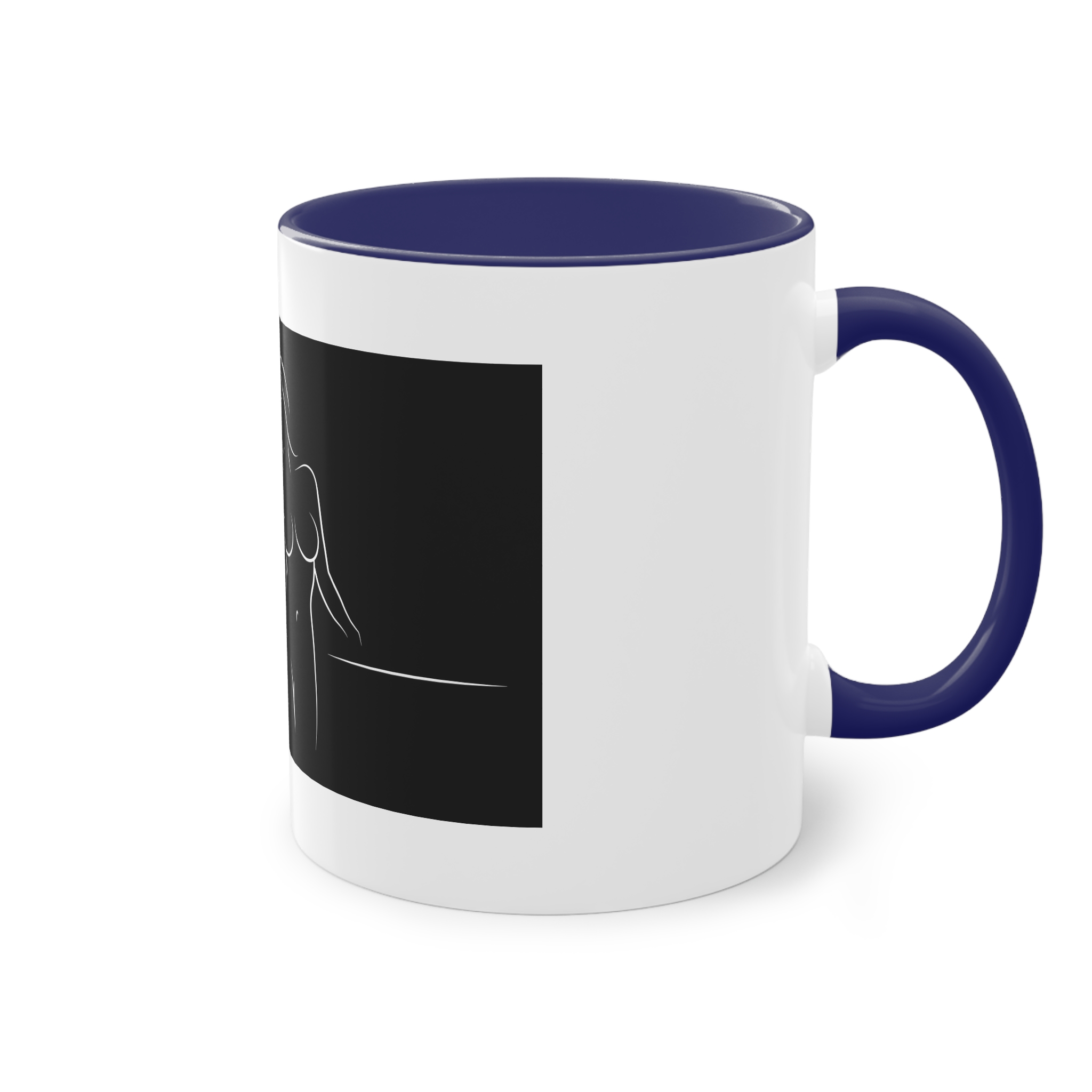Alines Black Censor Two Tone Coffee Mug 11oz - Image 44