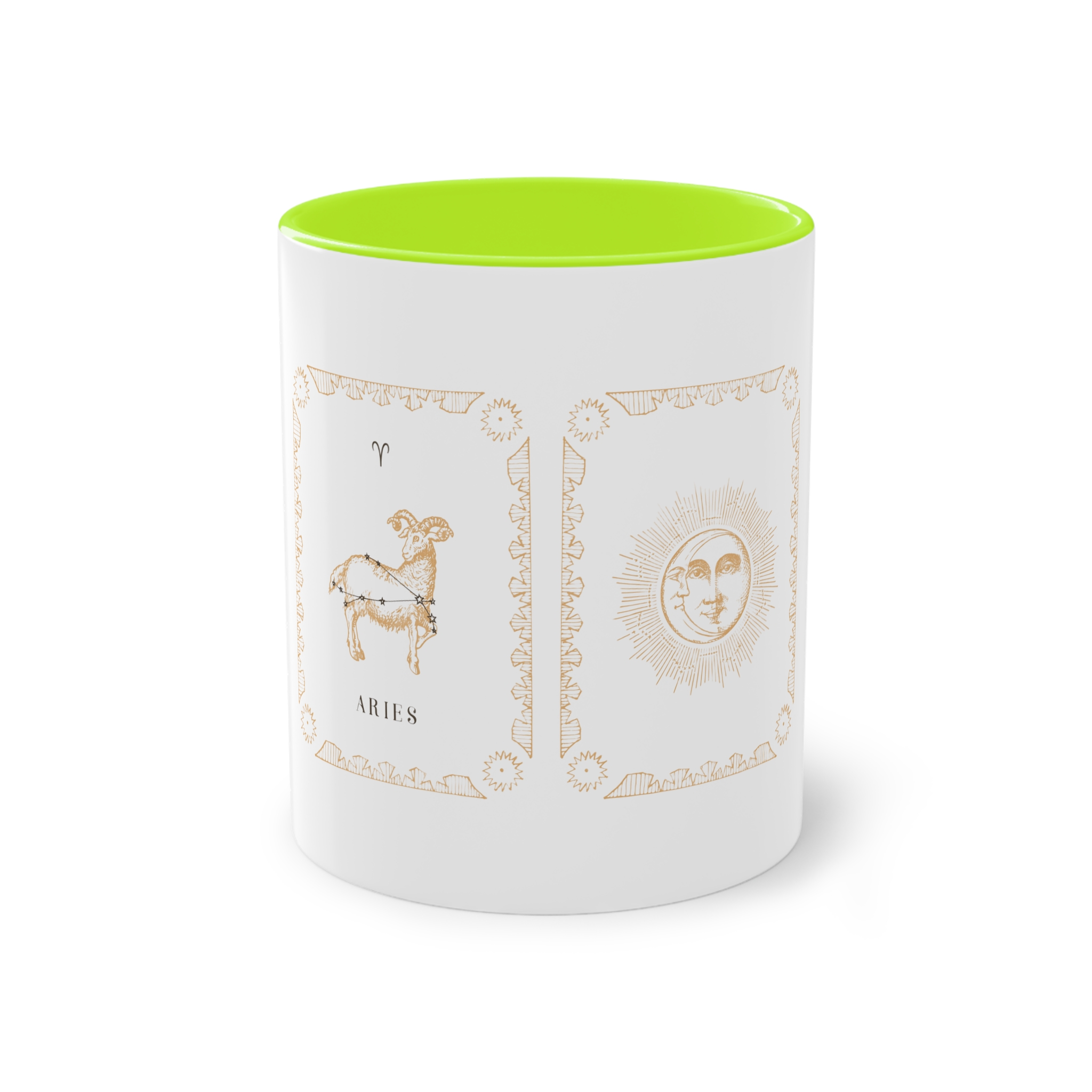 Aries Zodiac 1 Two Tone Coffee Mug 11oz - Image 25