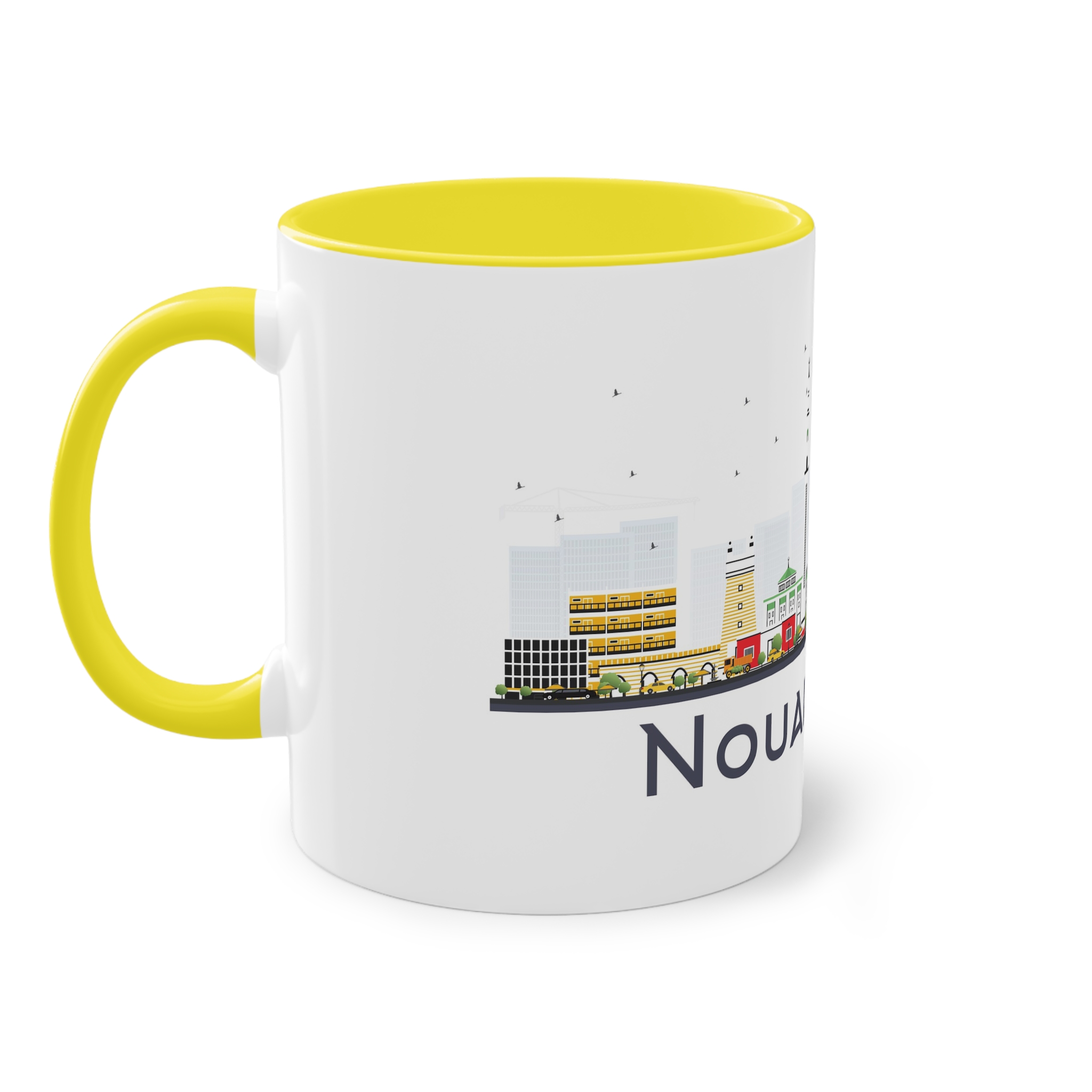 Nouakchott Isolated Two Tone Coffee Mug 11oz - Image 23