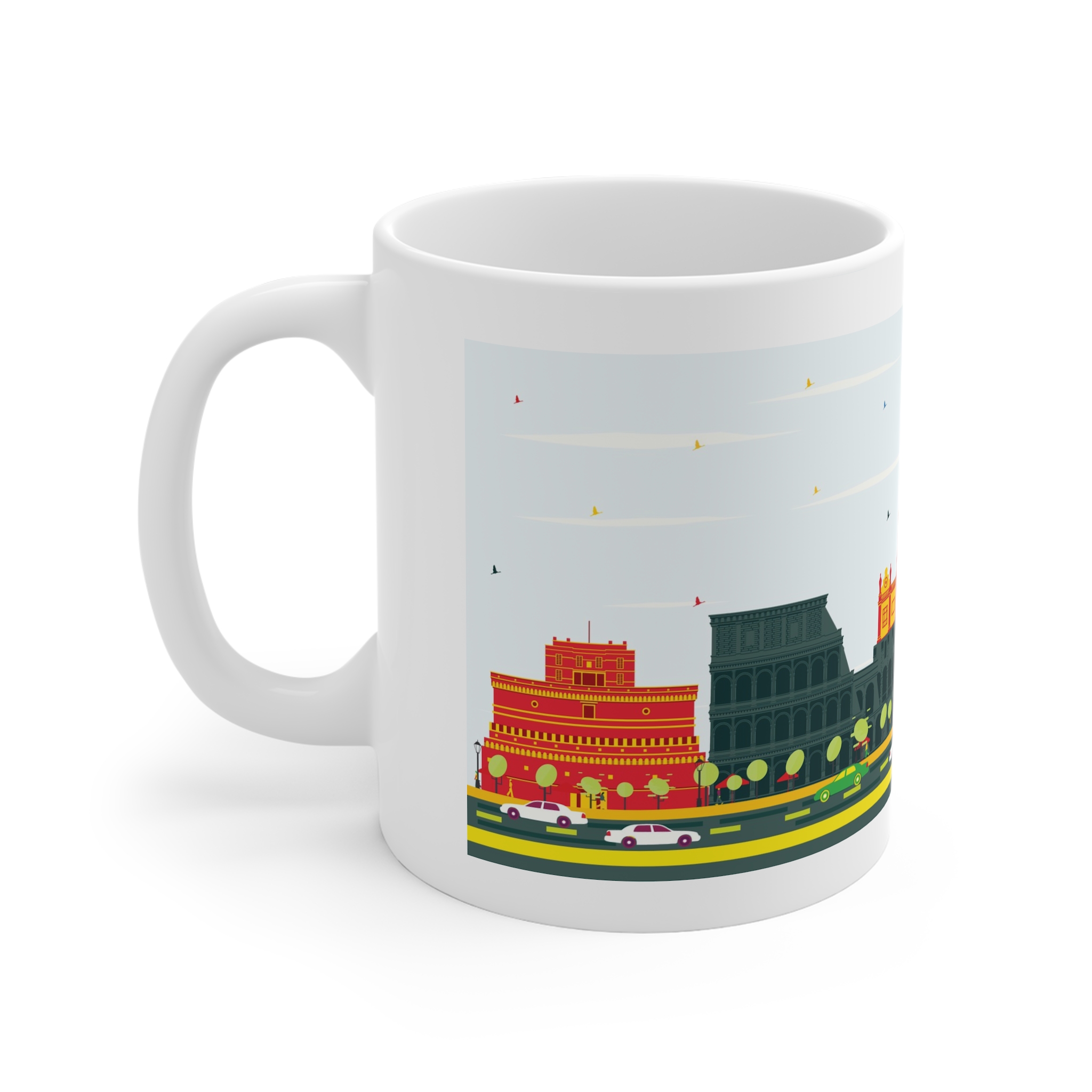 Rome New Color 11oz White Mug - Image 2