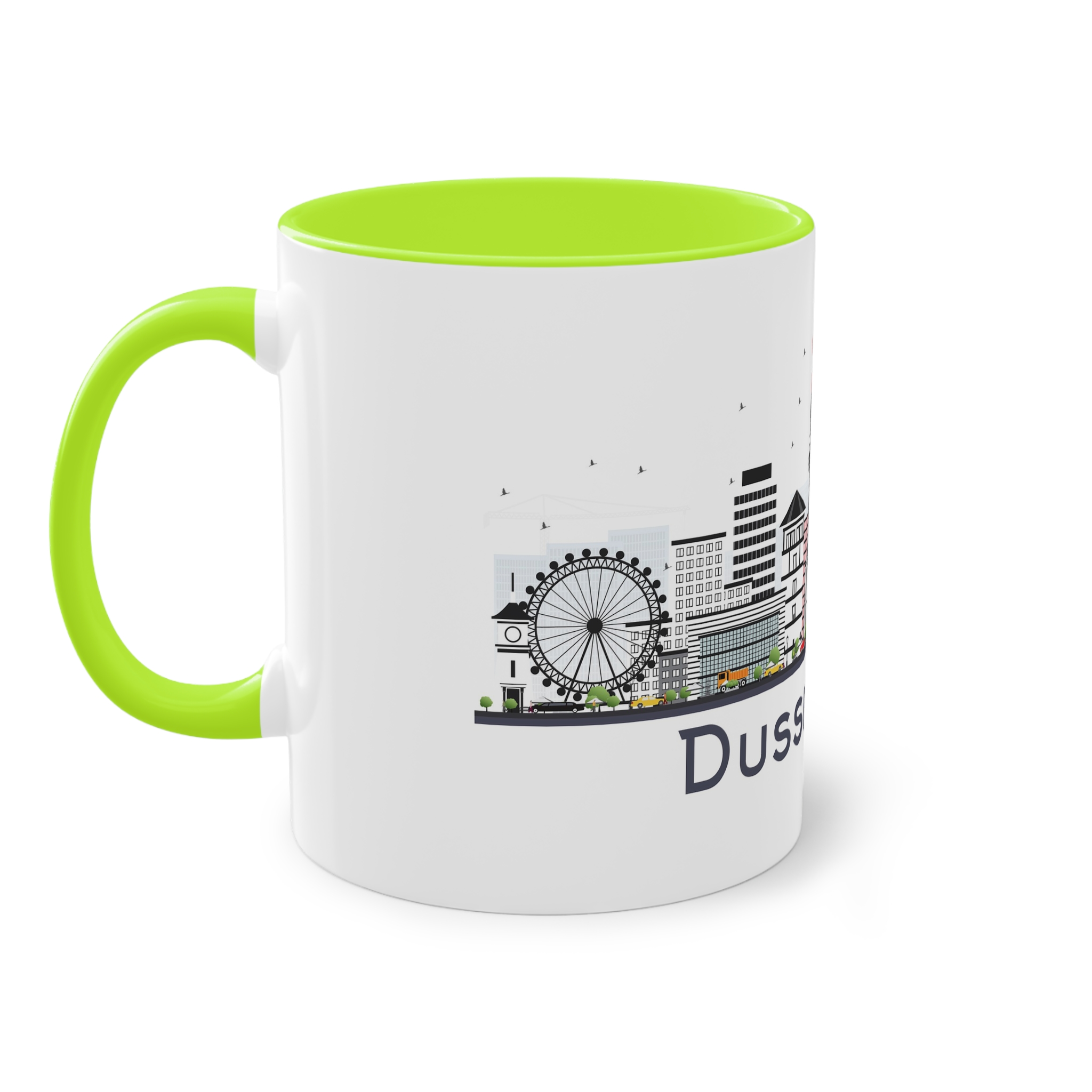 Dusseldorf Isolated Two Tone Coffee Mug 11oz - Image 27