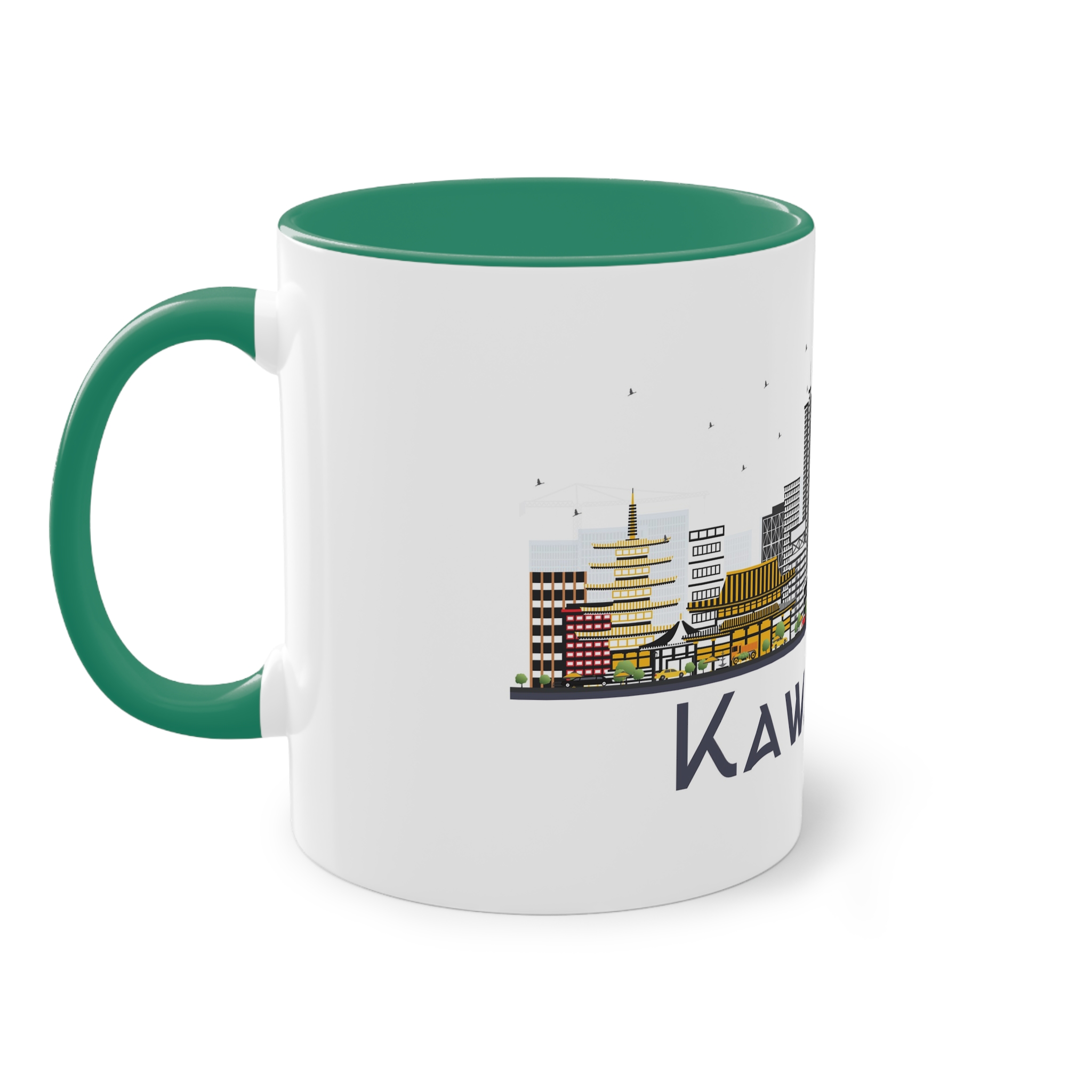 Kawasaki Isolated Two Tone Coffee Mug 11oz - Image 31