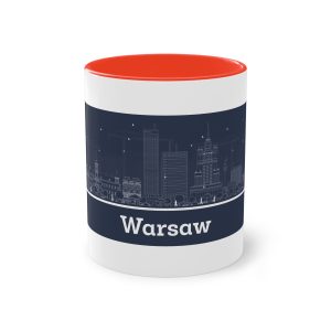 Warsaw Outline Inverse Two Tone Coffee Mug 11oz