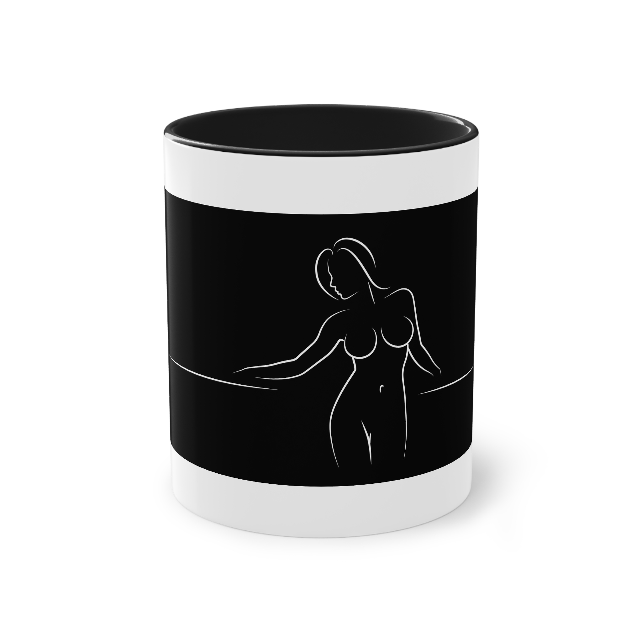 Alines Black Censor Two Tone Coffee Mug 11oz - Image 9