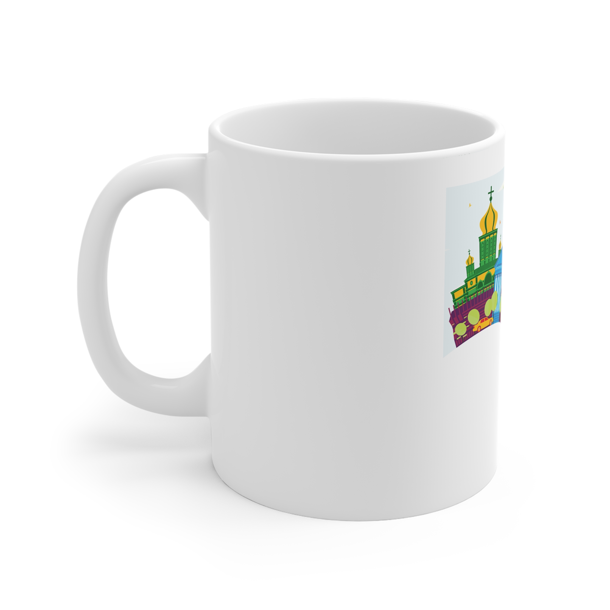 Rostov On Don Color Corner Cloud 11oz White Mug - Image 2