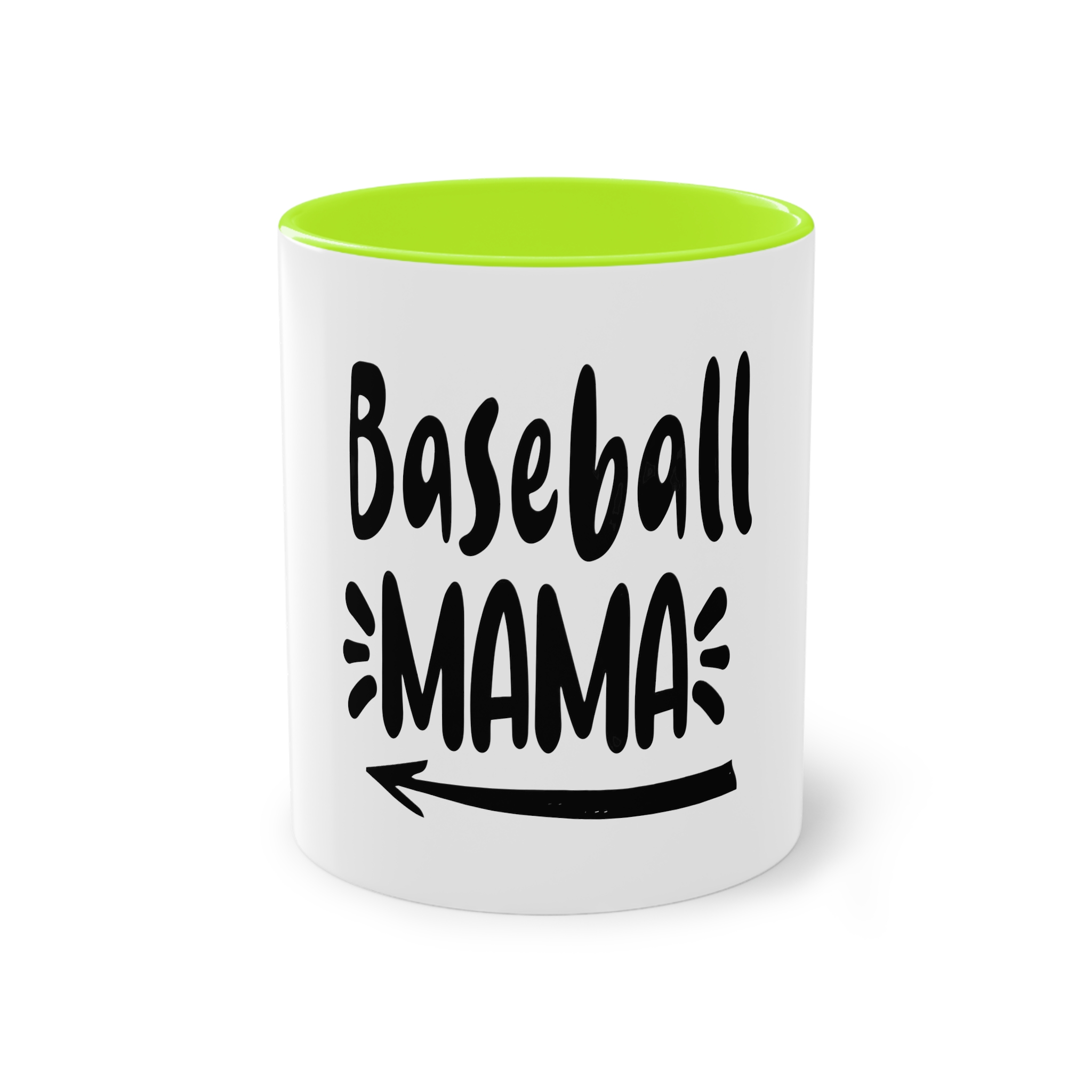Baseball Mama 1 Two Tone Coffee Mug 11oz - Image 25