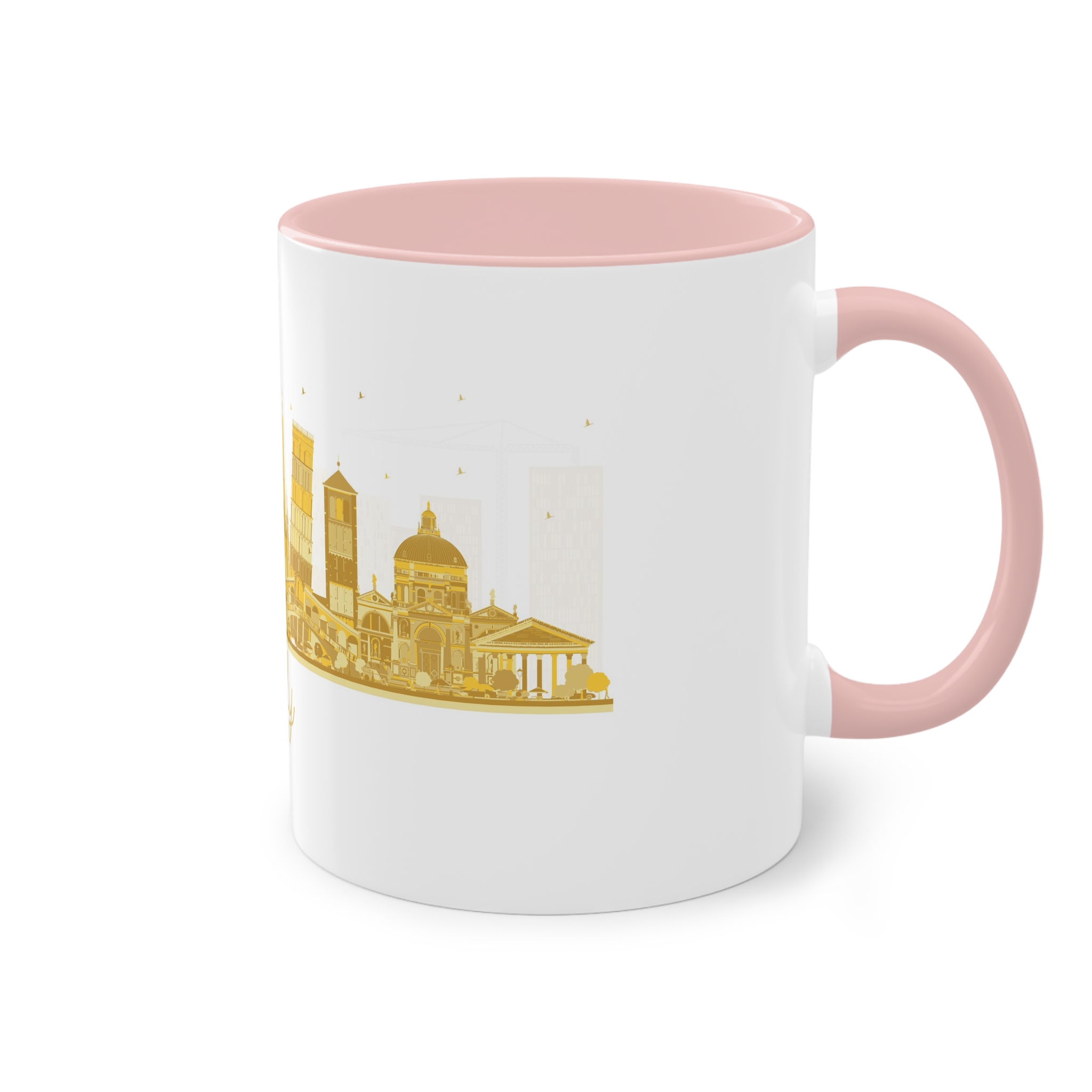 Italy Silhouette Golden 1 Two Tone Coffee Mug 11oz - Image 48