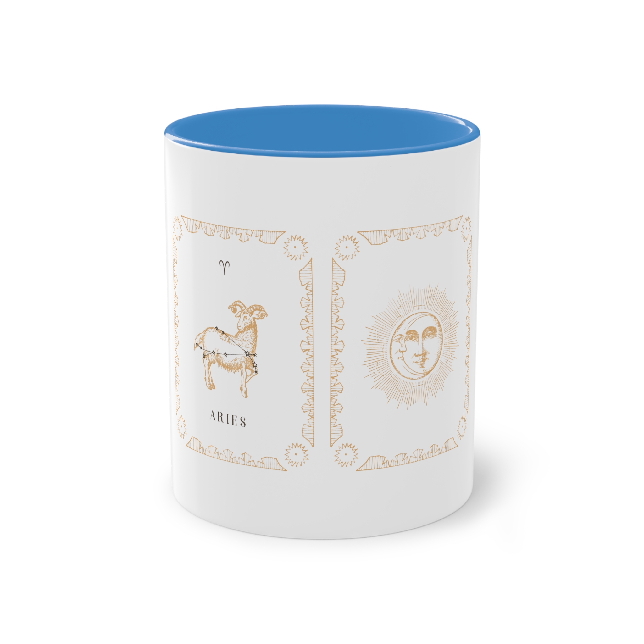 Aries Zodiac 1 Two Tone Coffee Mug 11oz - Image 33