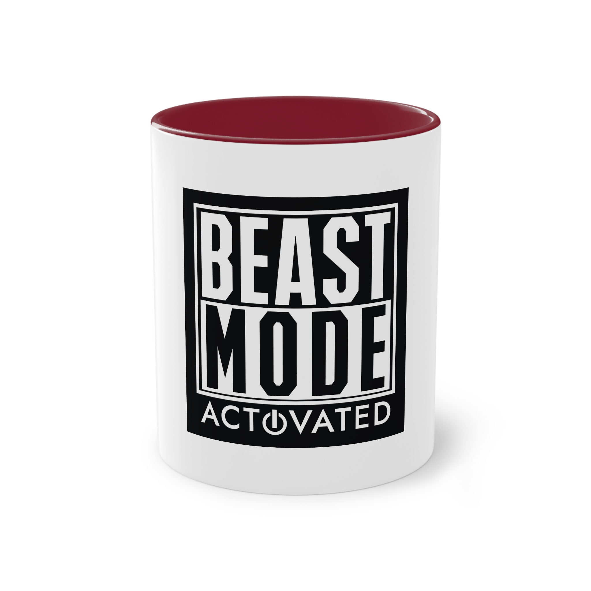Beast Mode Activated Two Tone Coffee Mug 11oz - Image 5