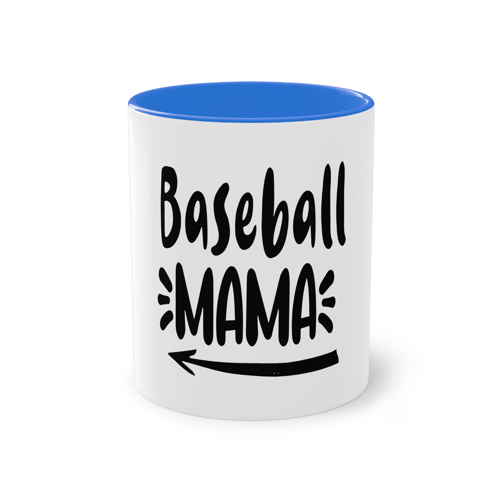 Baseball Mama 1 Two Tone Coffee Mug 11oz - Image 37
