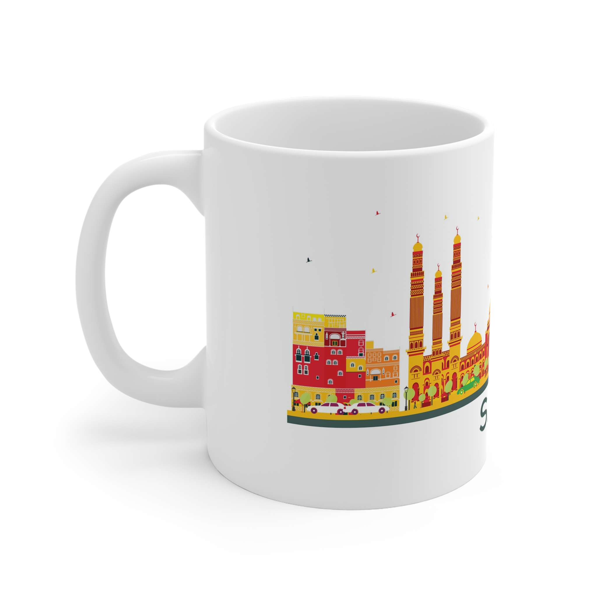 Sanaa Color Isolated 11oz White Mug - Image 2