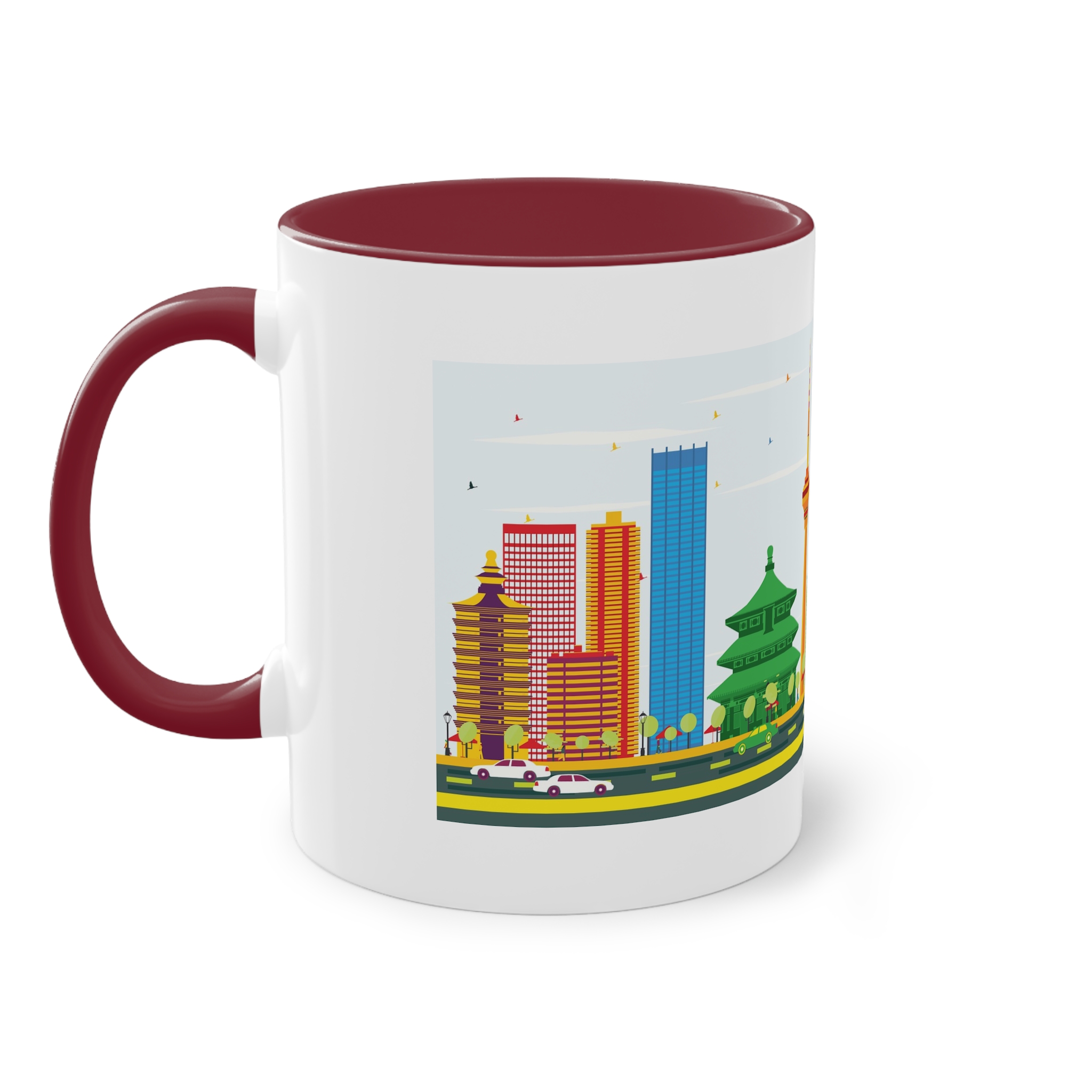 Beijing Color Two Tone Coffee Mug 11oz - Image 7