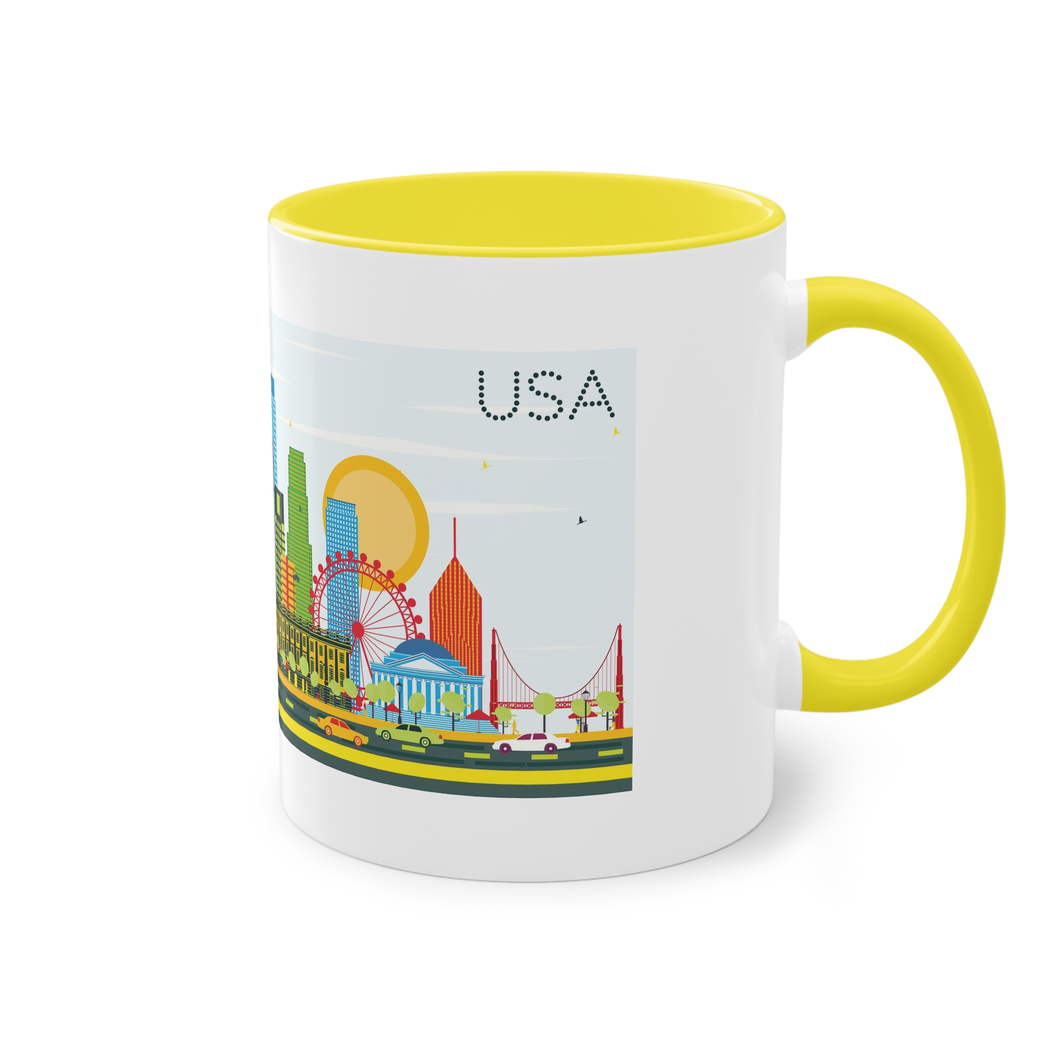 Usa Color Two Tone Coffee Mug 11oz - Image 24
