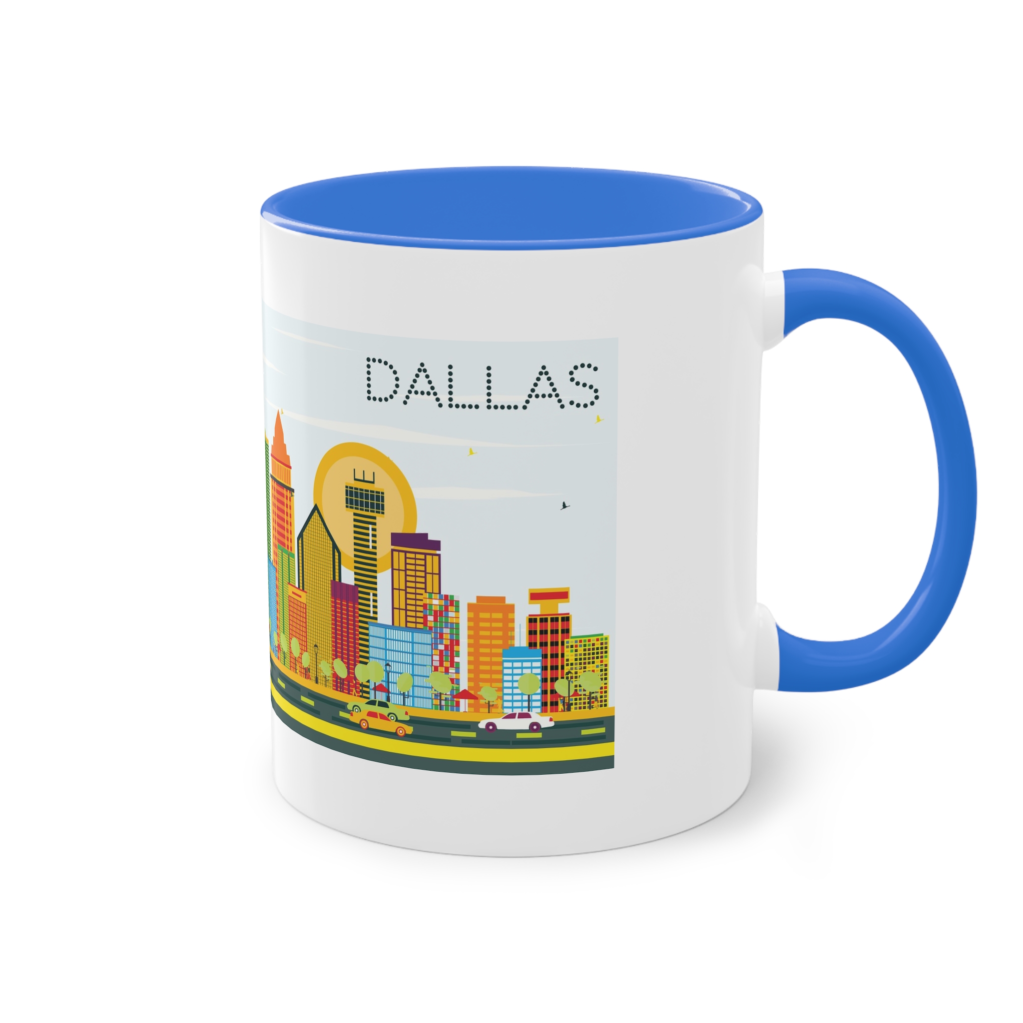 Dallas Color Two Tone Coffee Mug 11oz - Image 40