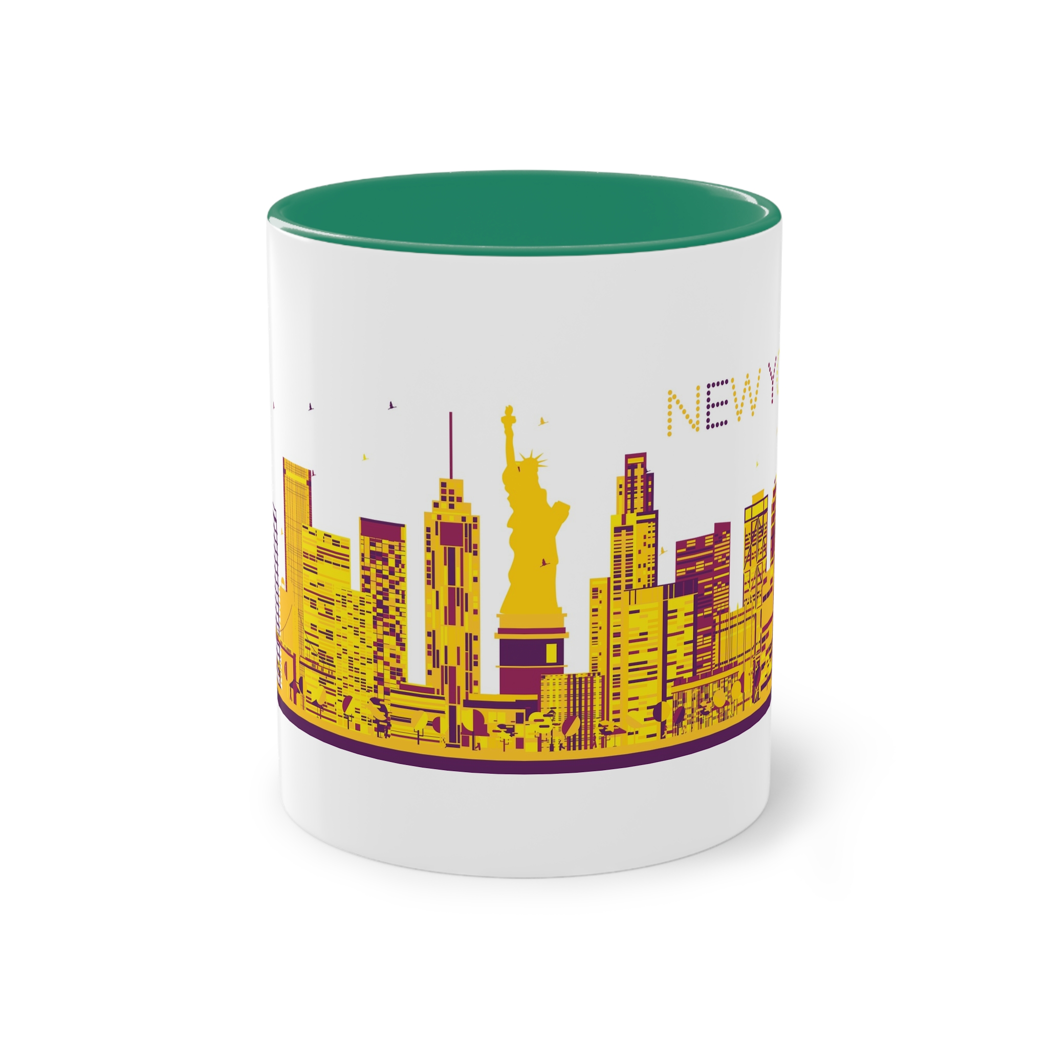 New York Color Ver 1 Two Tone Coffee Mug 11oz - Image 29