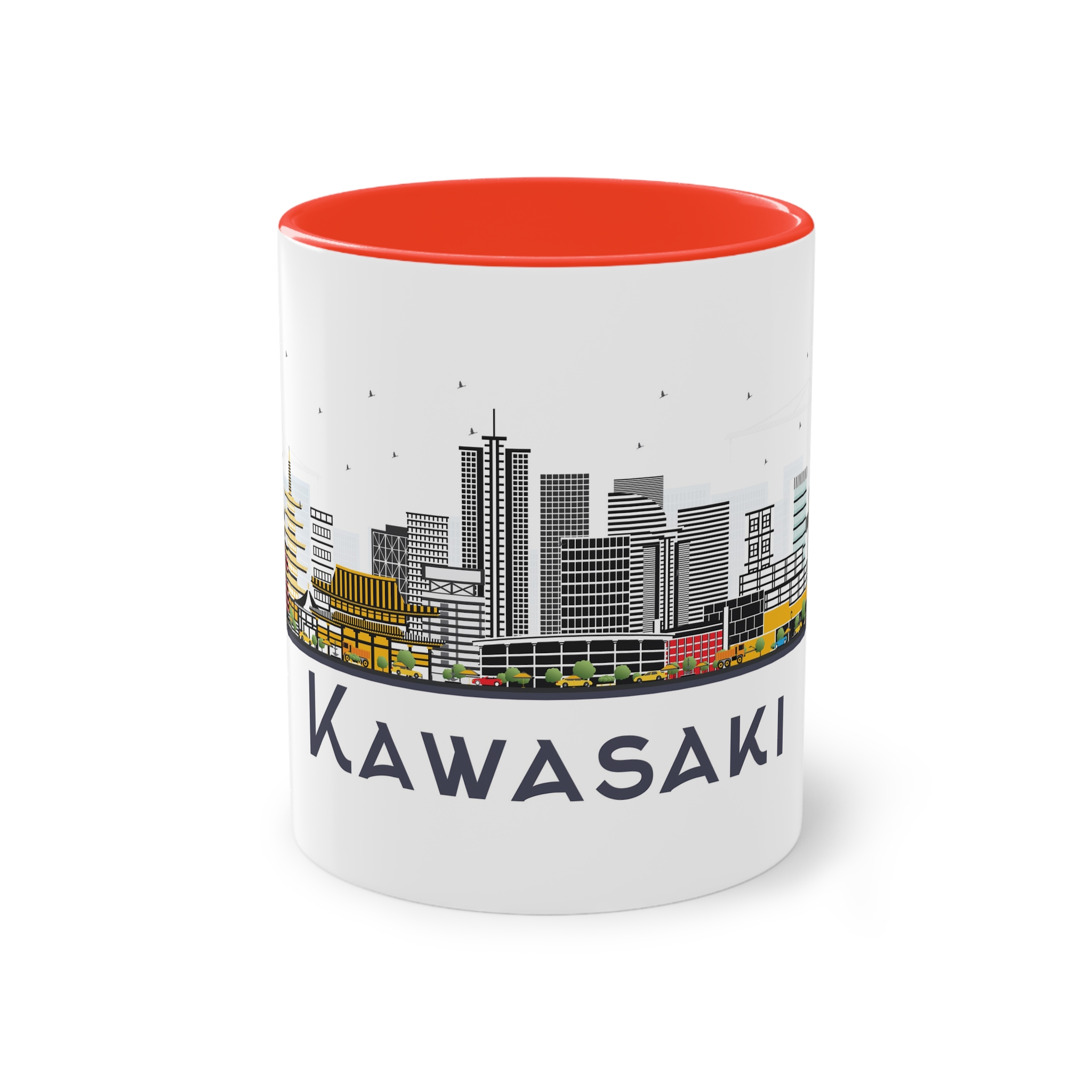 Kawasaki Isolated Two Tone Coffee Mug 11oz