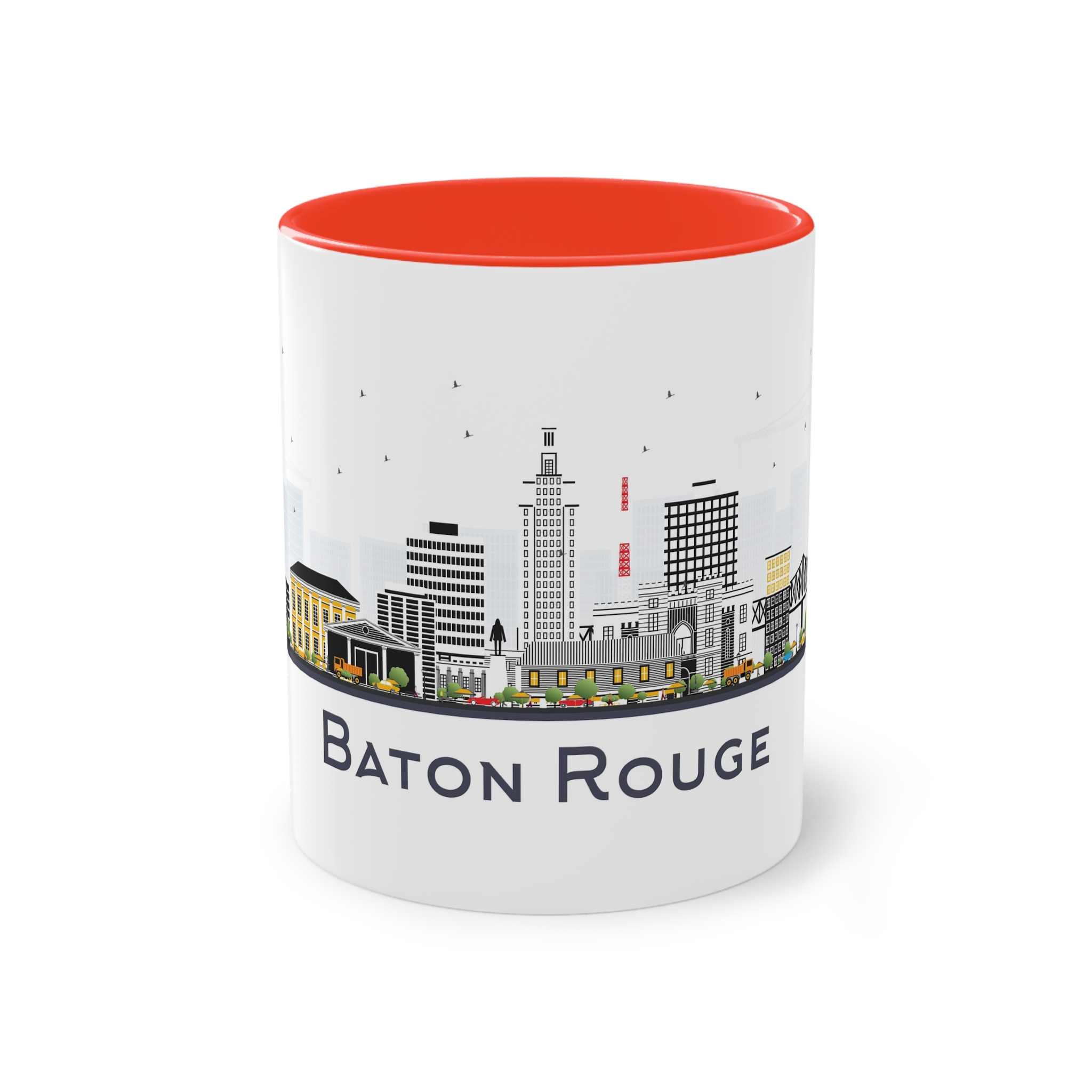 Baton Rouge Isolated Two Tone Coffee Mug 11oz