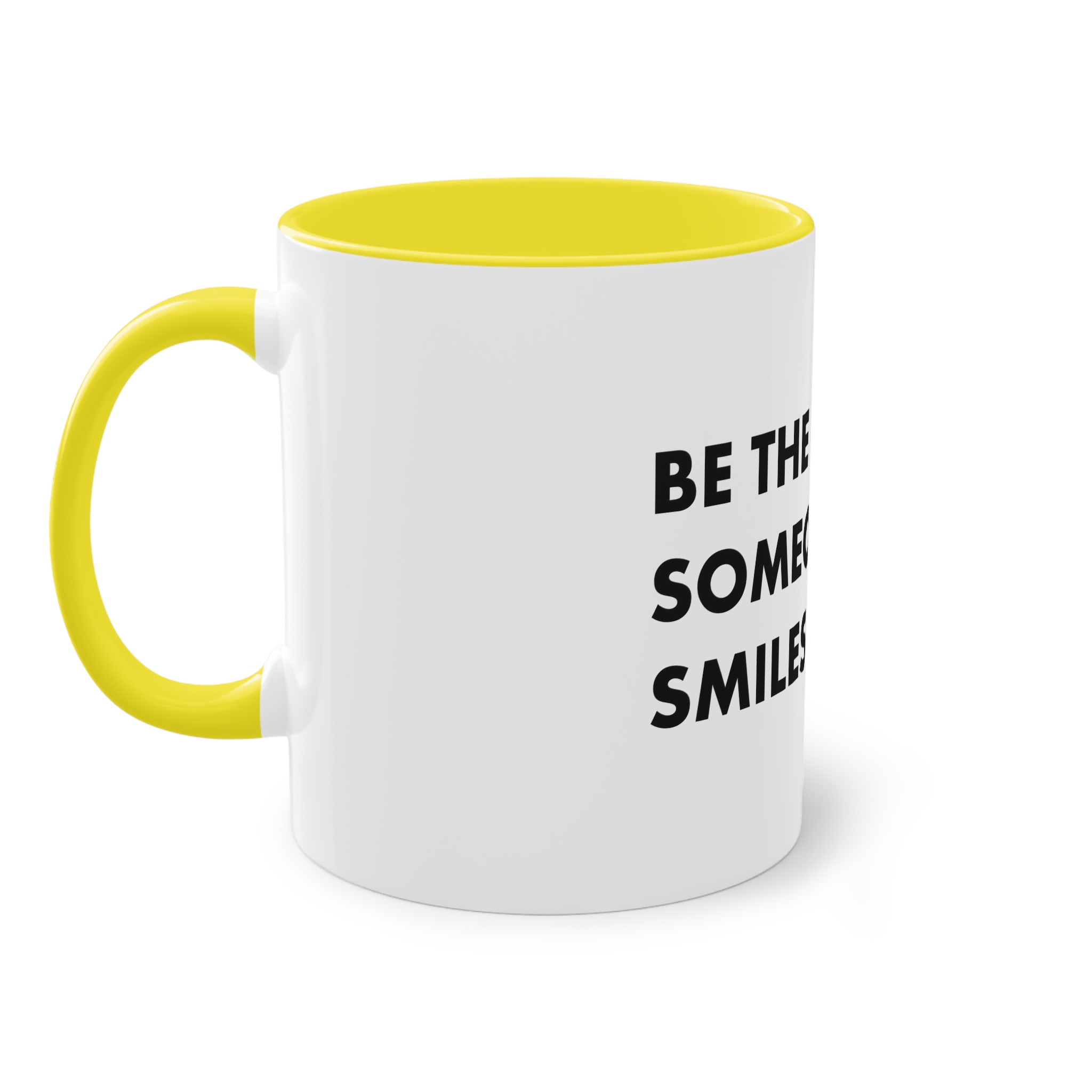 Be Reason Someone Smiles Today Two Tone Coffee Mug 11oz - Image 23