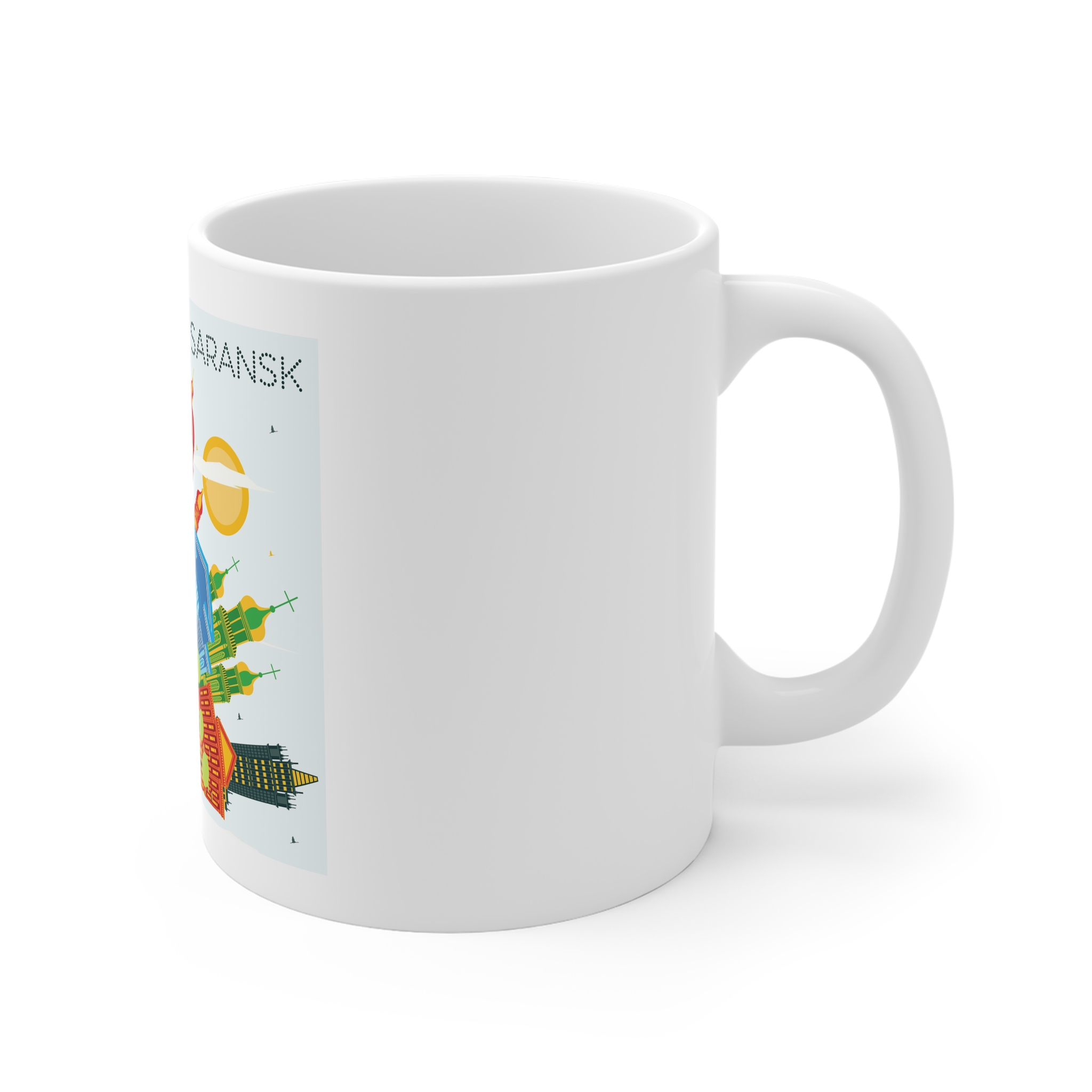 Saransk Color Corner Cloud 11oz White Mug - Image 3